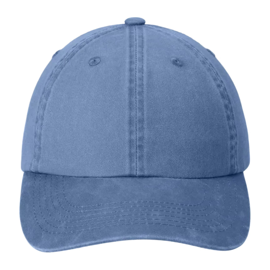 Light blue low profile baseball cap front view
