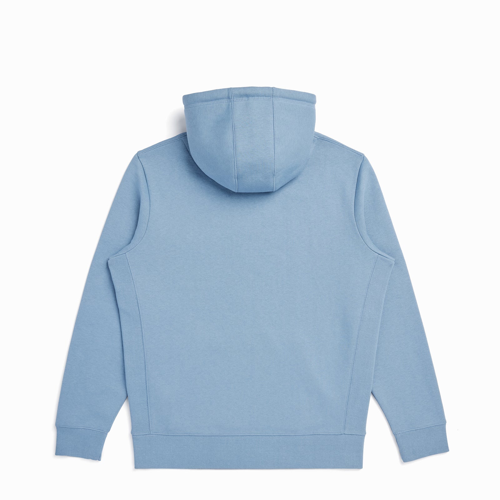 EMERCYN Essential Hoodie – light blue women’s premium cotton hoodie styled on male model