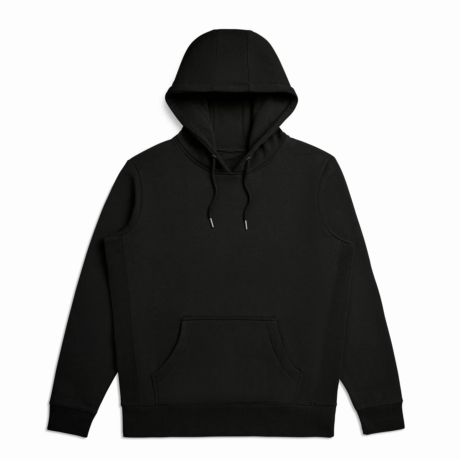 EMERCYN Essential Hoodie – black unisex premium cotton hoodie