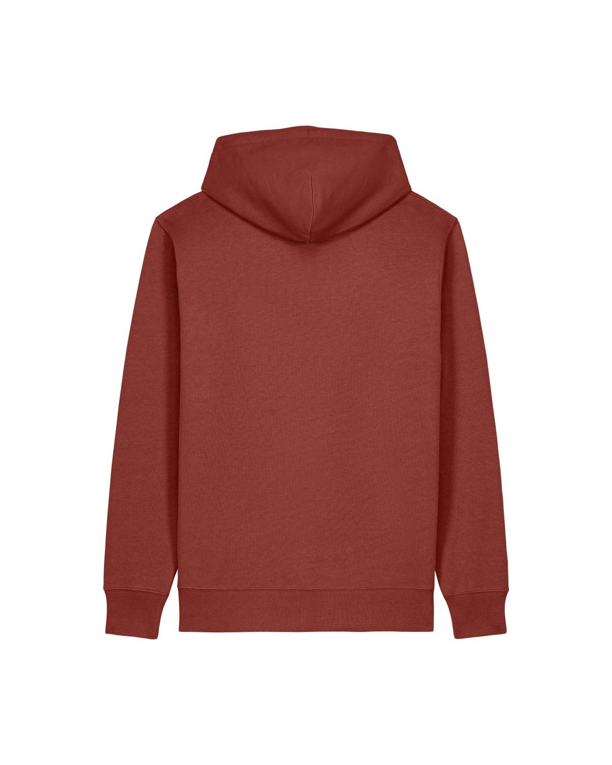 The Ashford Hoodie red hoodie back view on female model