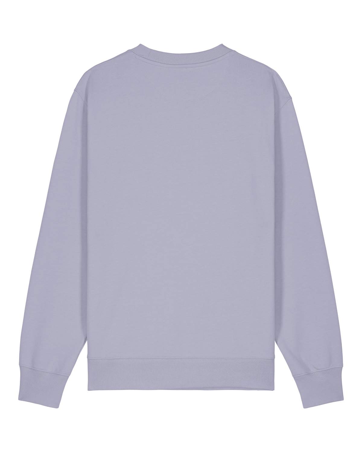 Light purple sunisex cotton weatshirt on a white background