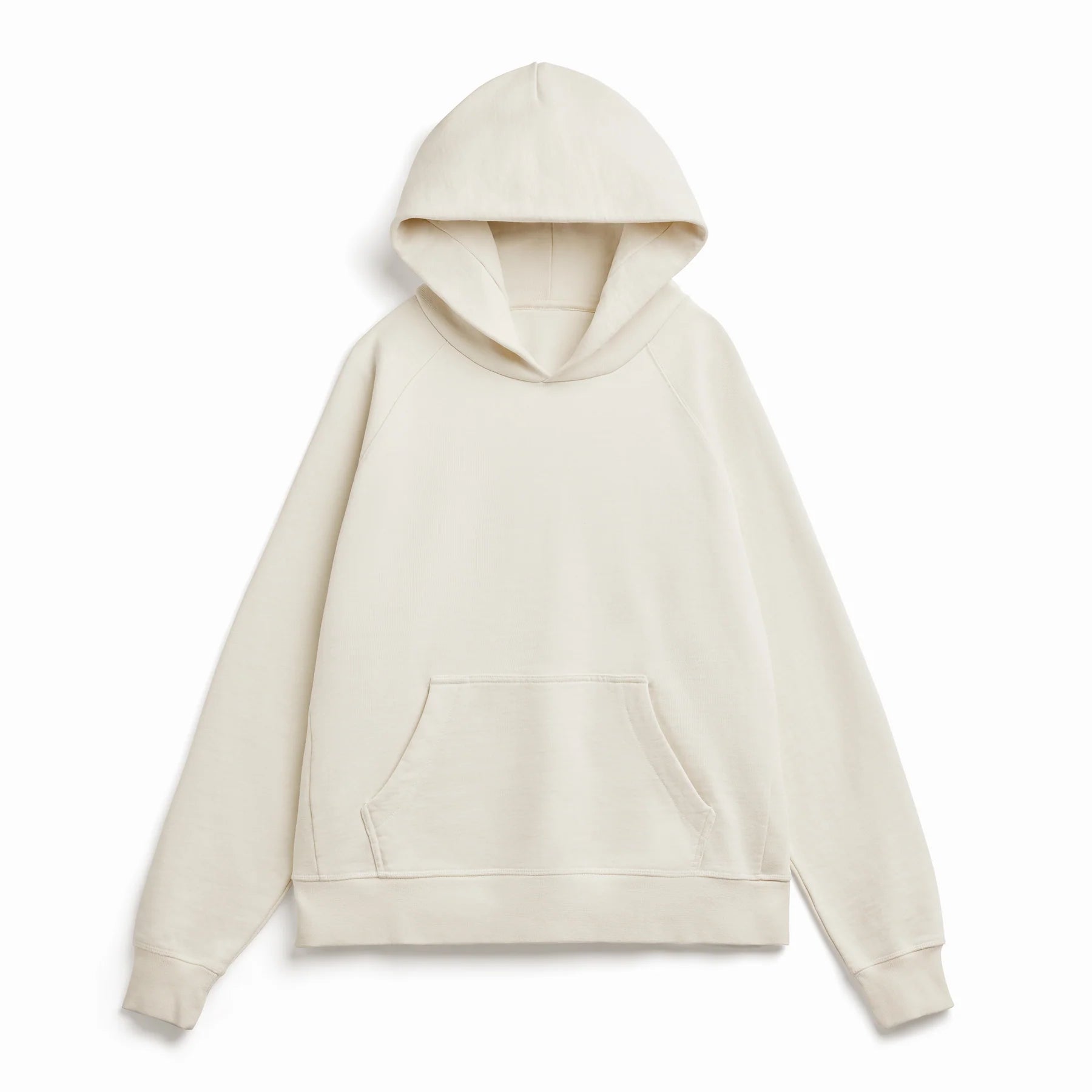 Relaxed Hoodie white unisex organic cotton