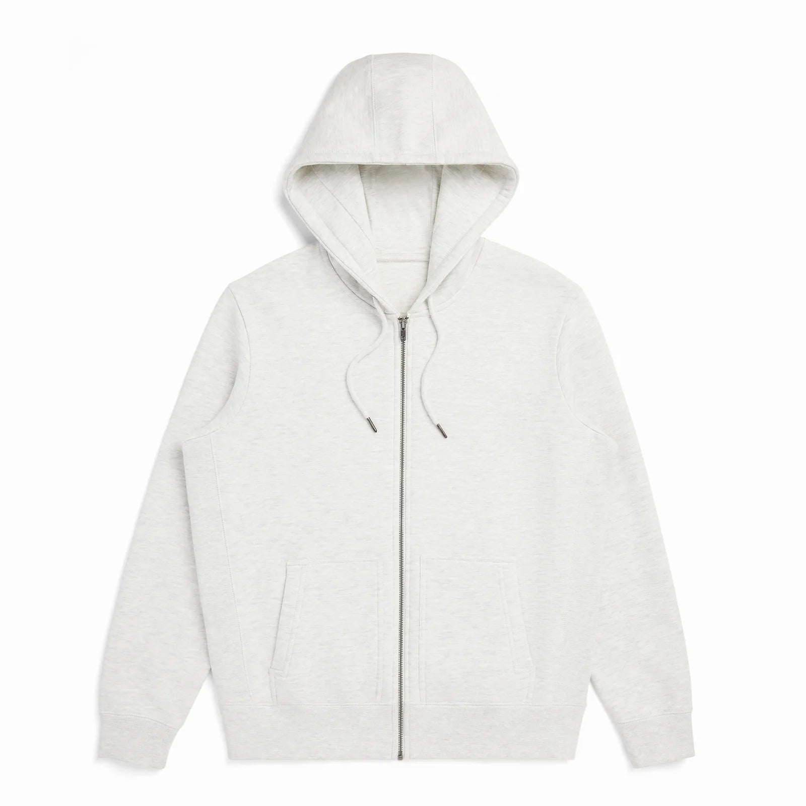 The Signature Zip white zip hoodie back view