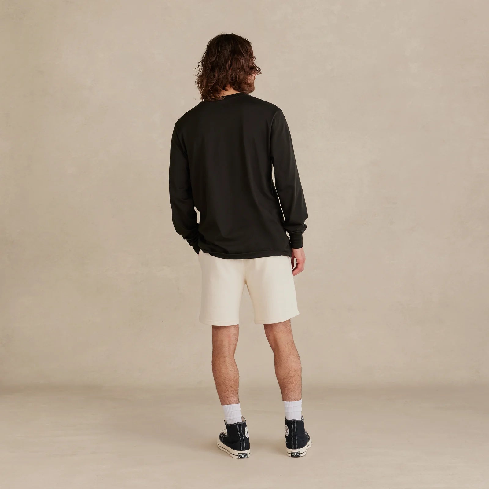 SoftLayer Longsleeve in navy – back view on white background