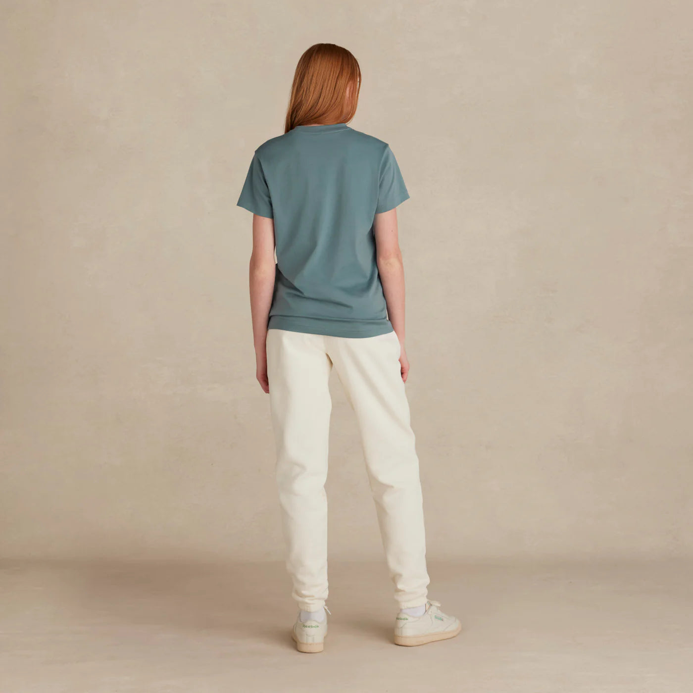 SoftLayer Tee light blue worn on female model