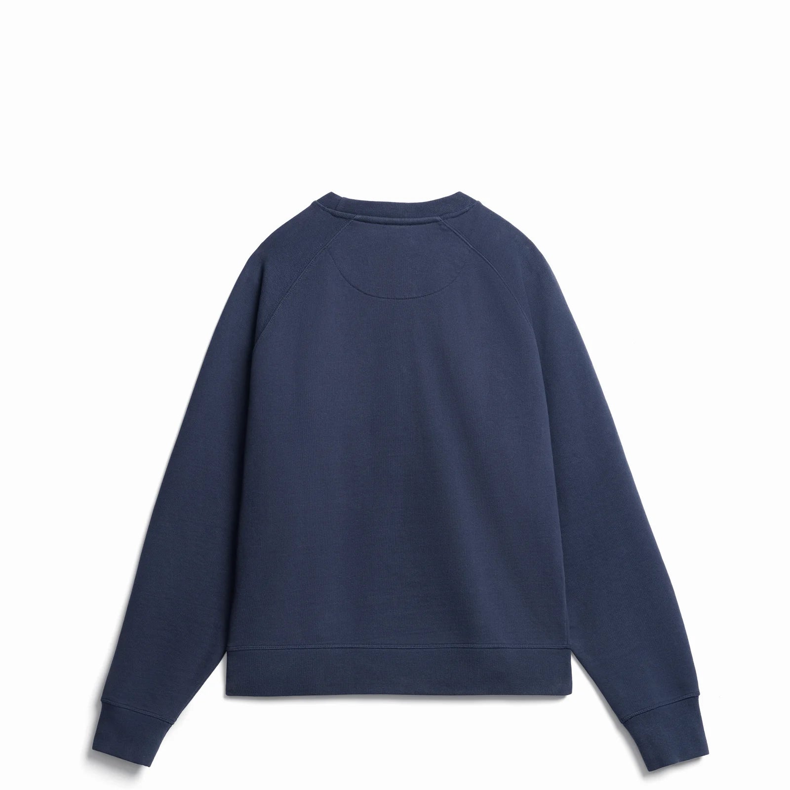 The Relaxed Crewneck navy back view