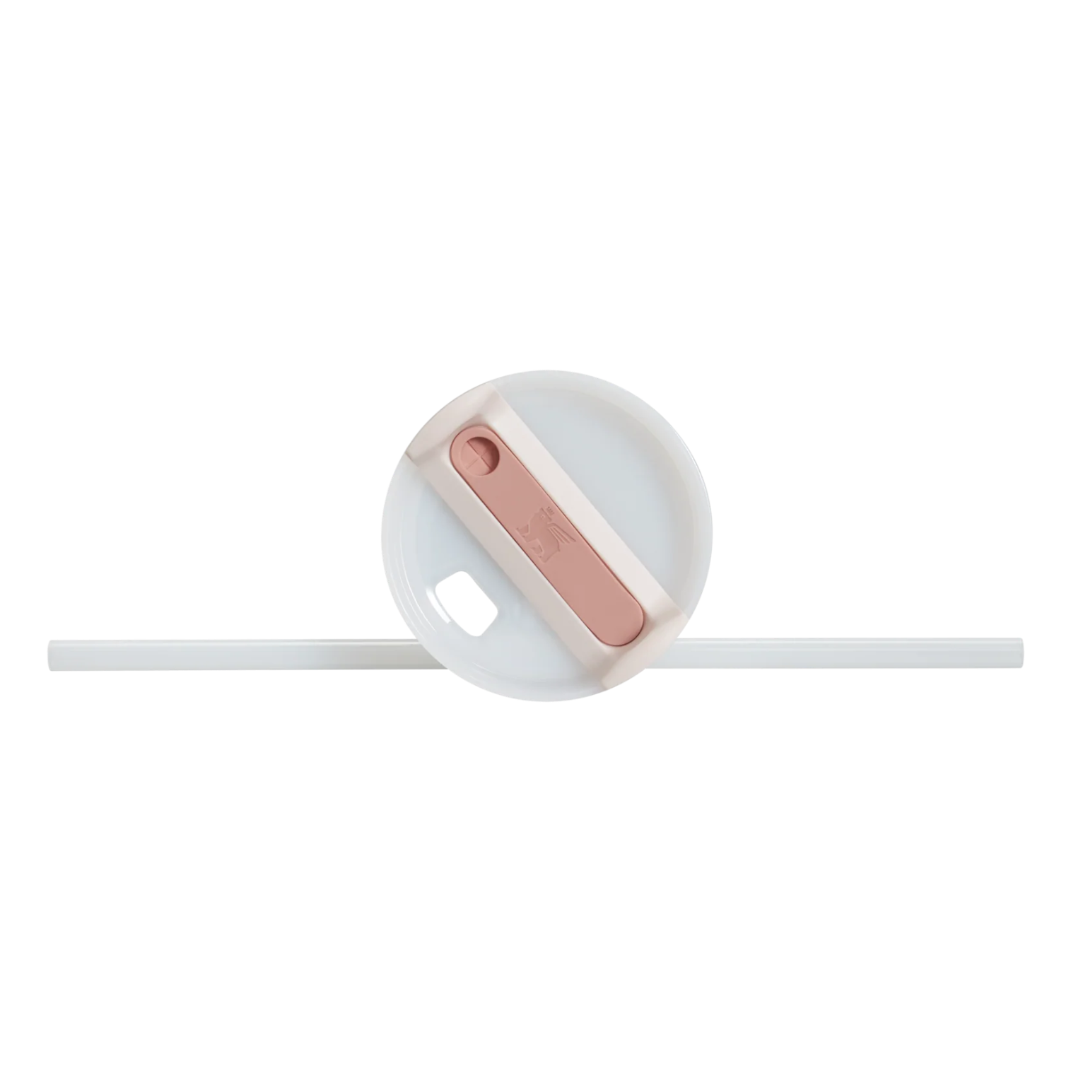 White and rose gold cap on a white background