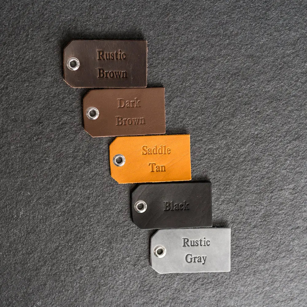 leather key holders in assorted colors, custom logo corporate accessories merchandise