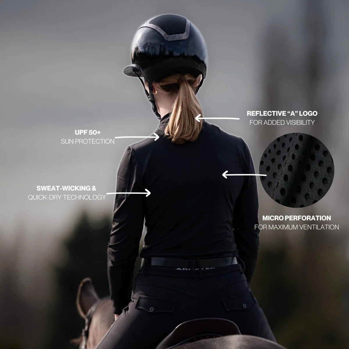 ARMATEQ Ultra Breathable Mock Neck Long Sleeve Shirt