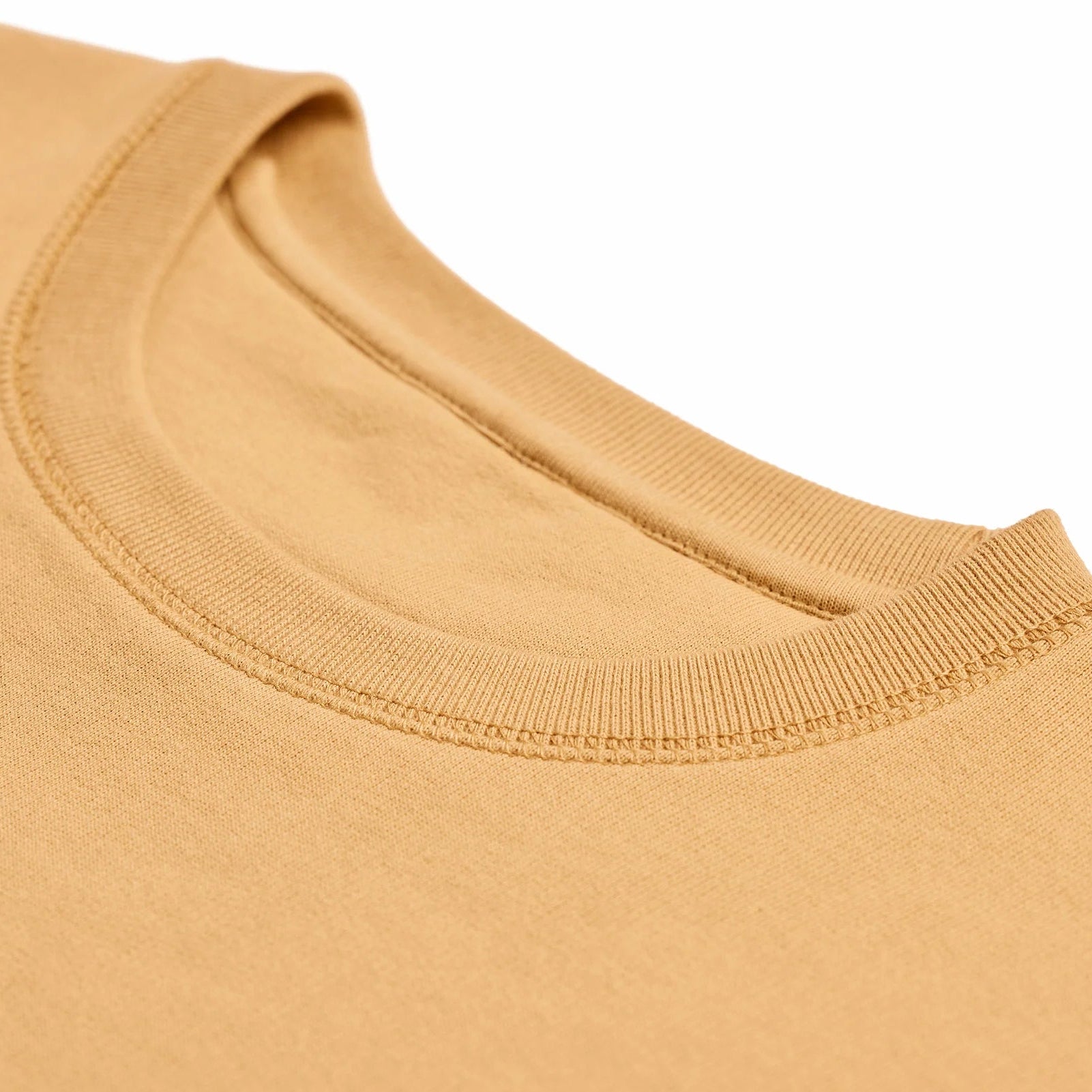 EMERCYN Essential Crewneck – premium cotton fabric detail in slate grey