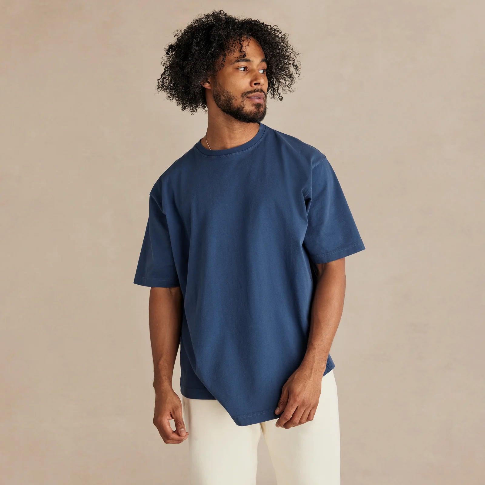 The Easy Fit Tee navy t-shirt front flat lay