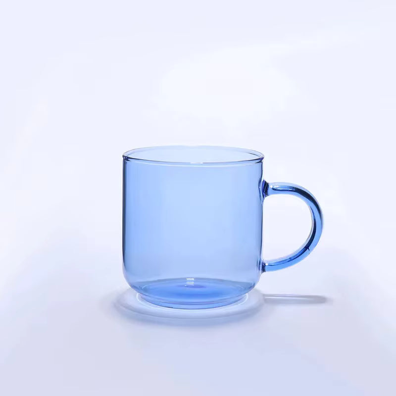 blue mug product photo isolated on background, custom logo merchandise