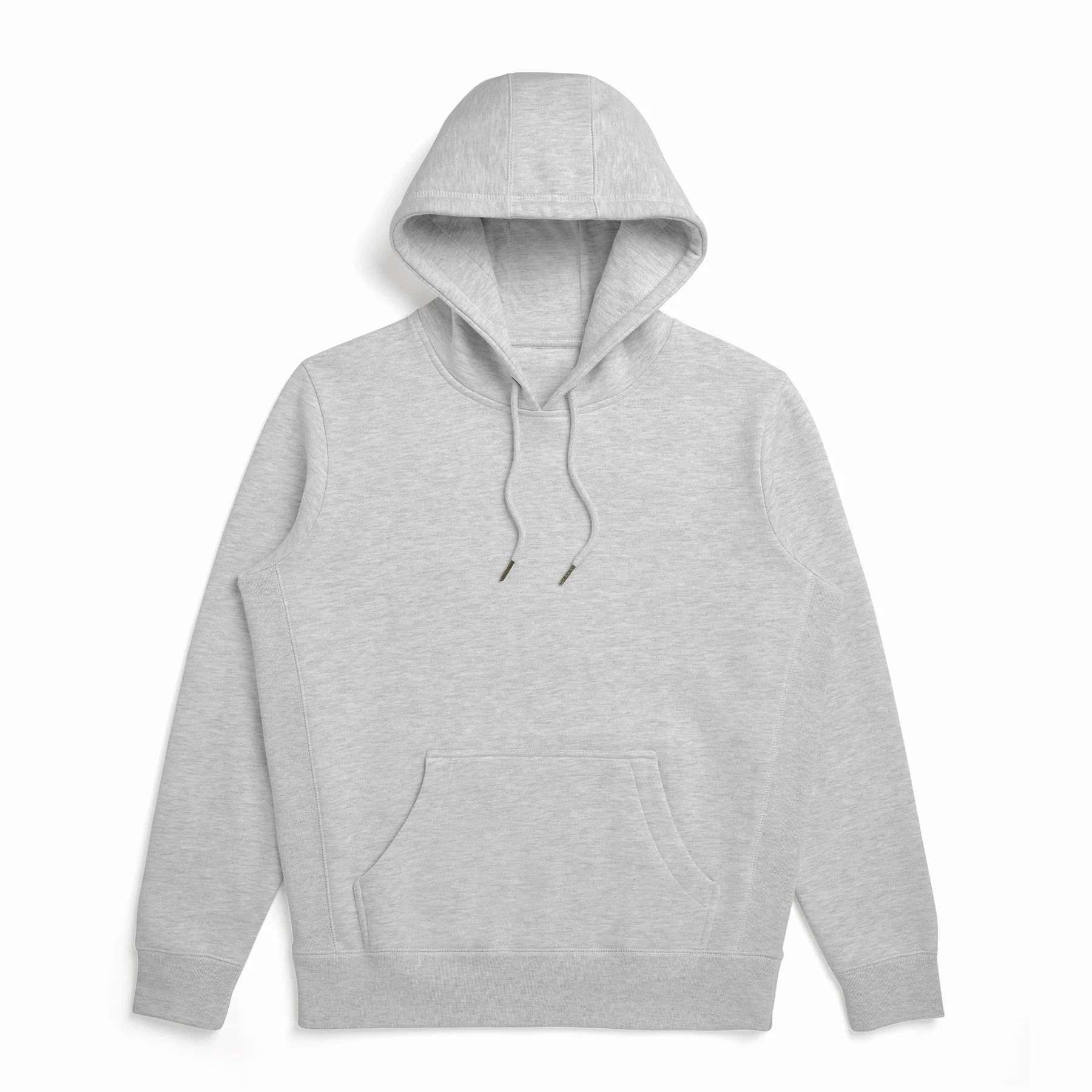 EMERCYN Essential Hoodie – light grey unisex premium cotton hoodie