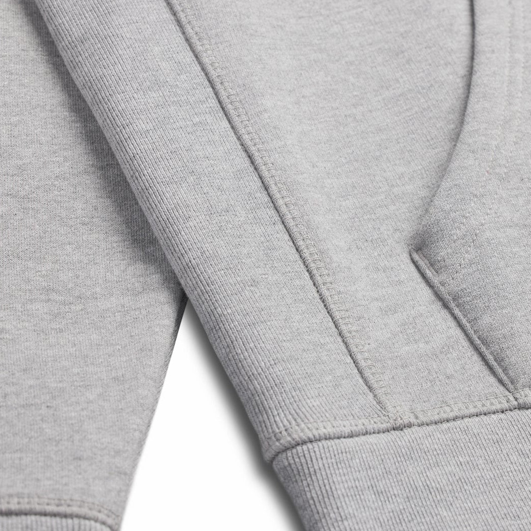 EMERCYN Essential Hoodie – light grey unisex premium cotton hoodie