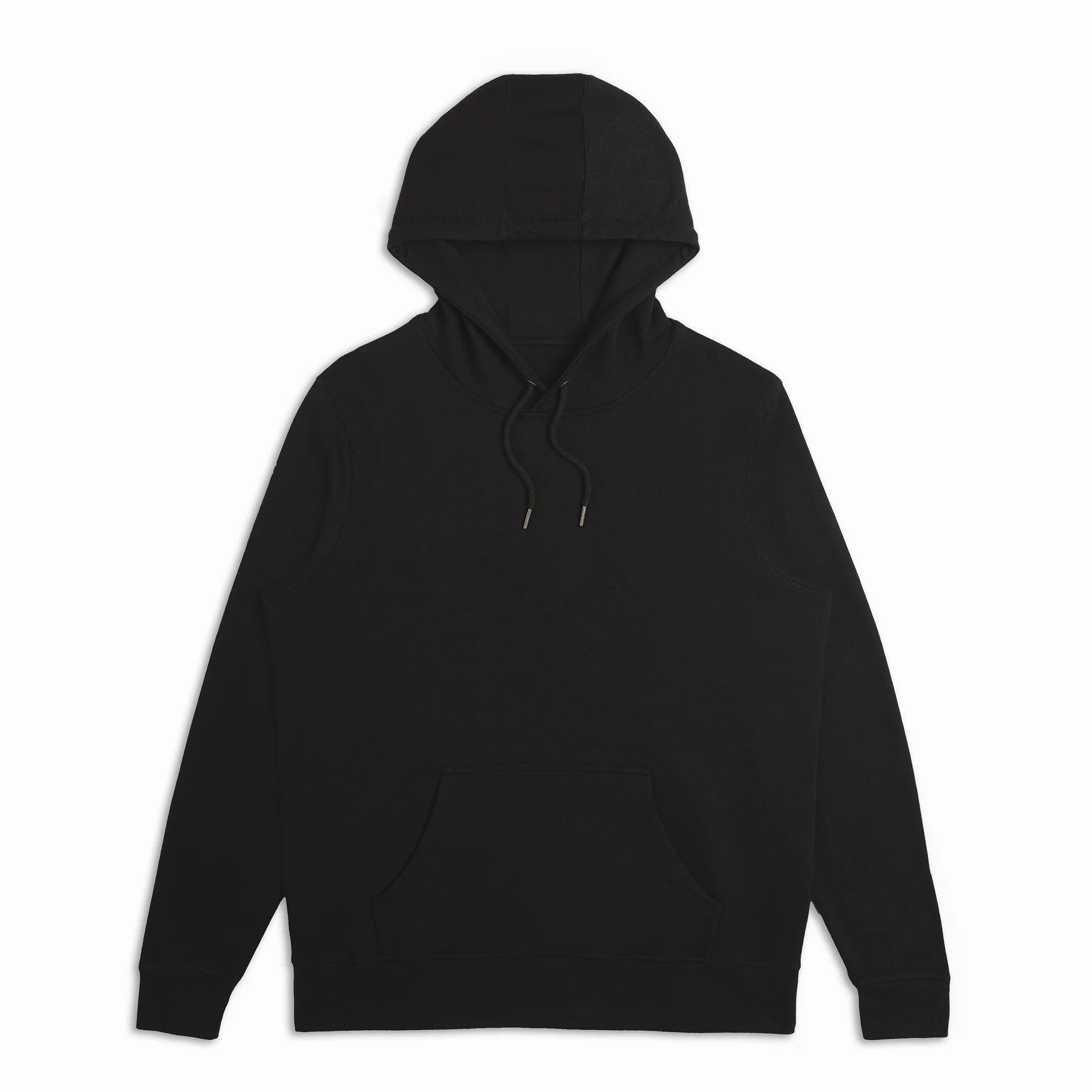 The Classic Hoodie black hoodie back view