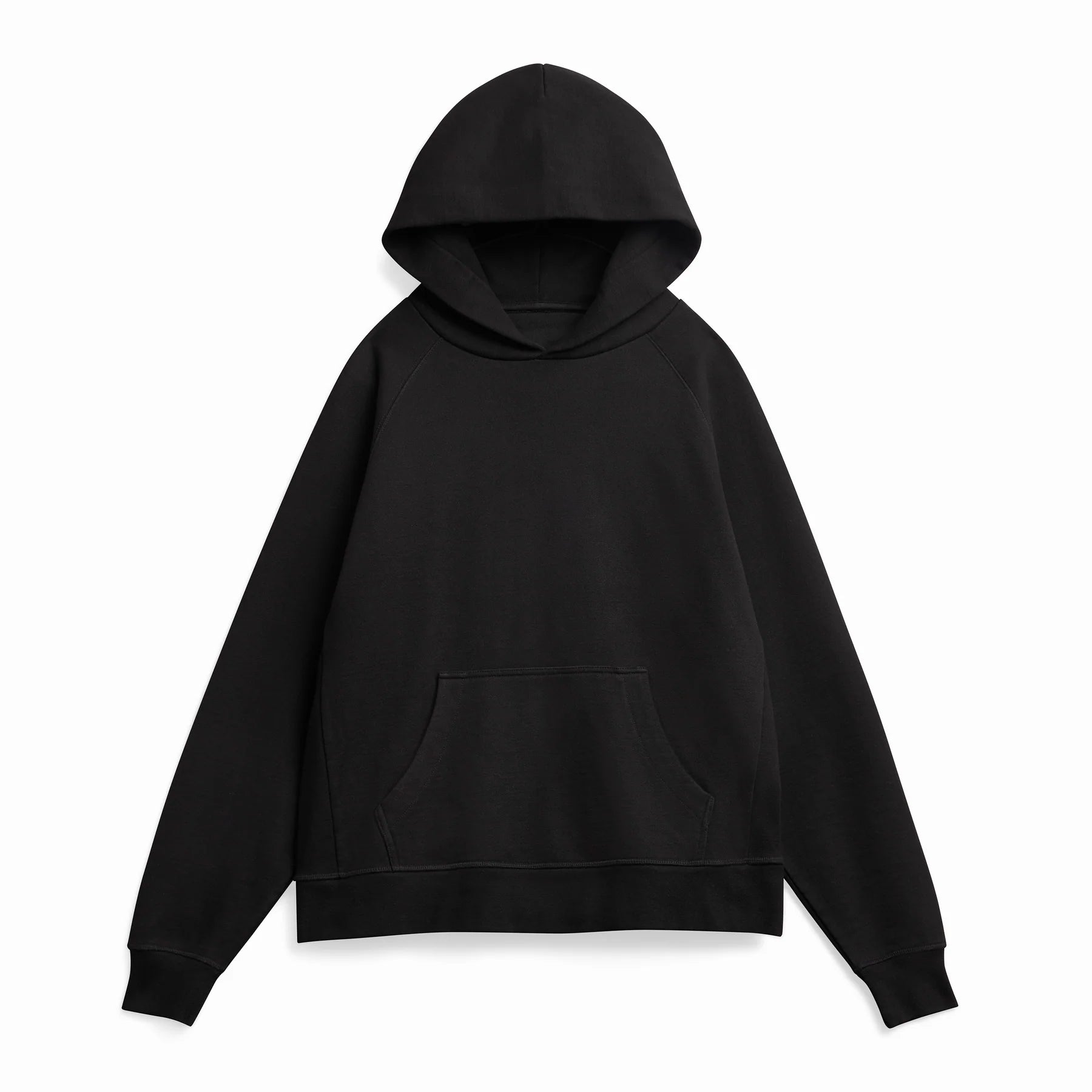Relaxed Hoodie black unisex oversized organic cotton