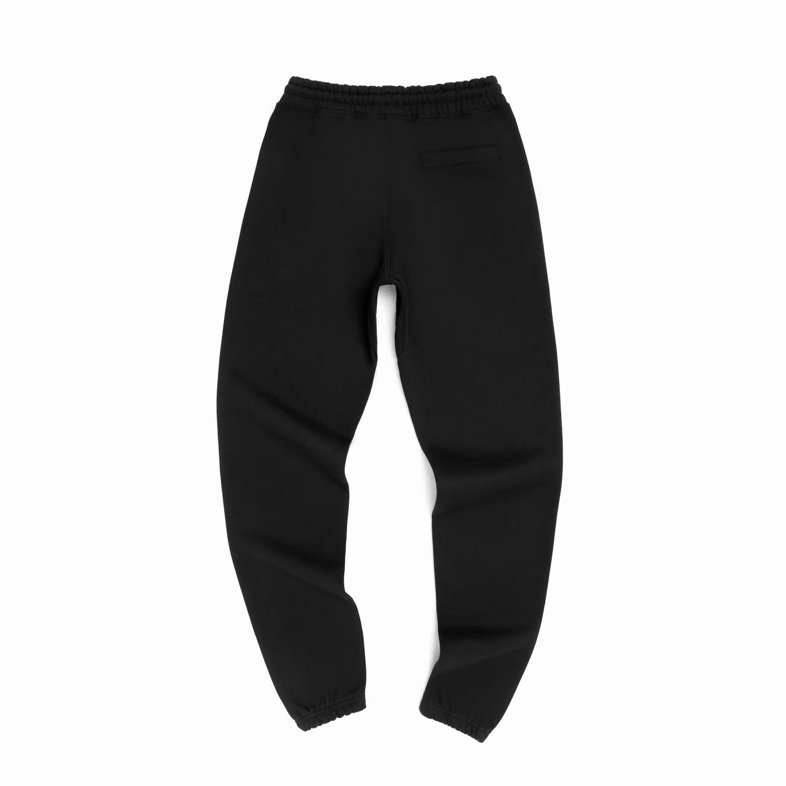 The Essential Jogger black jogger pants flat lay front view