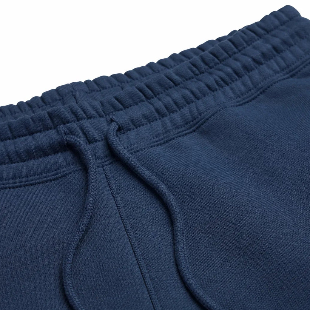 The Essential Jogger navy waistband detail close-up