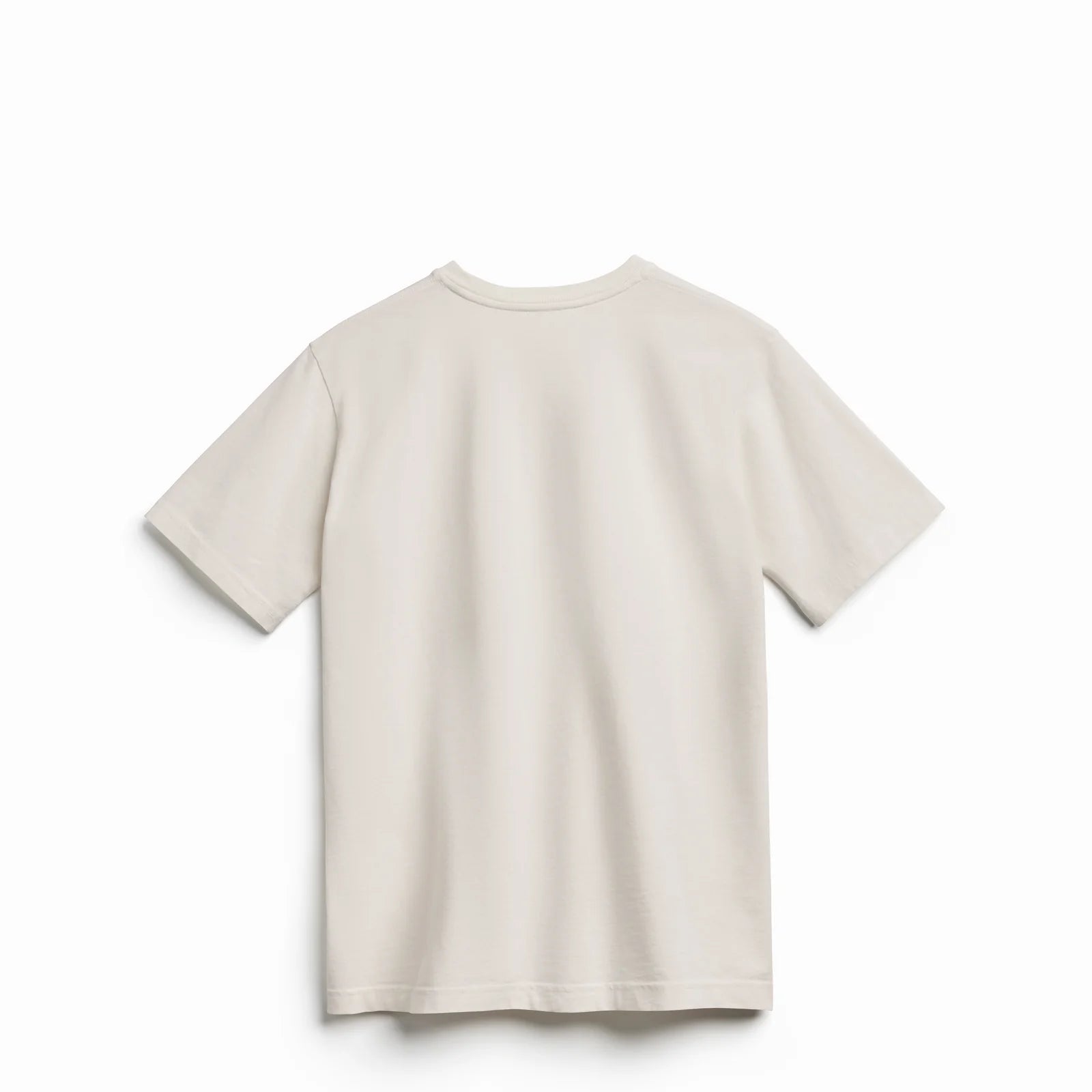 The Easy Fit Tee off white t-shirt worn by female model back view