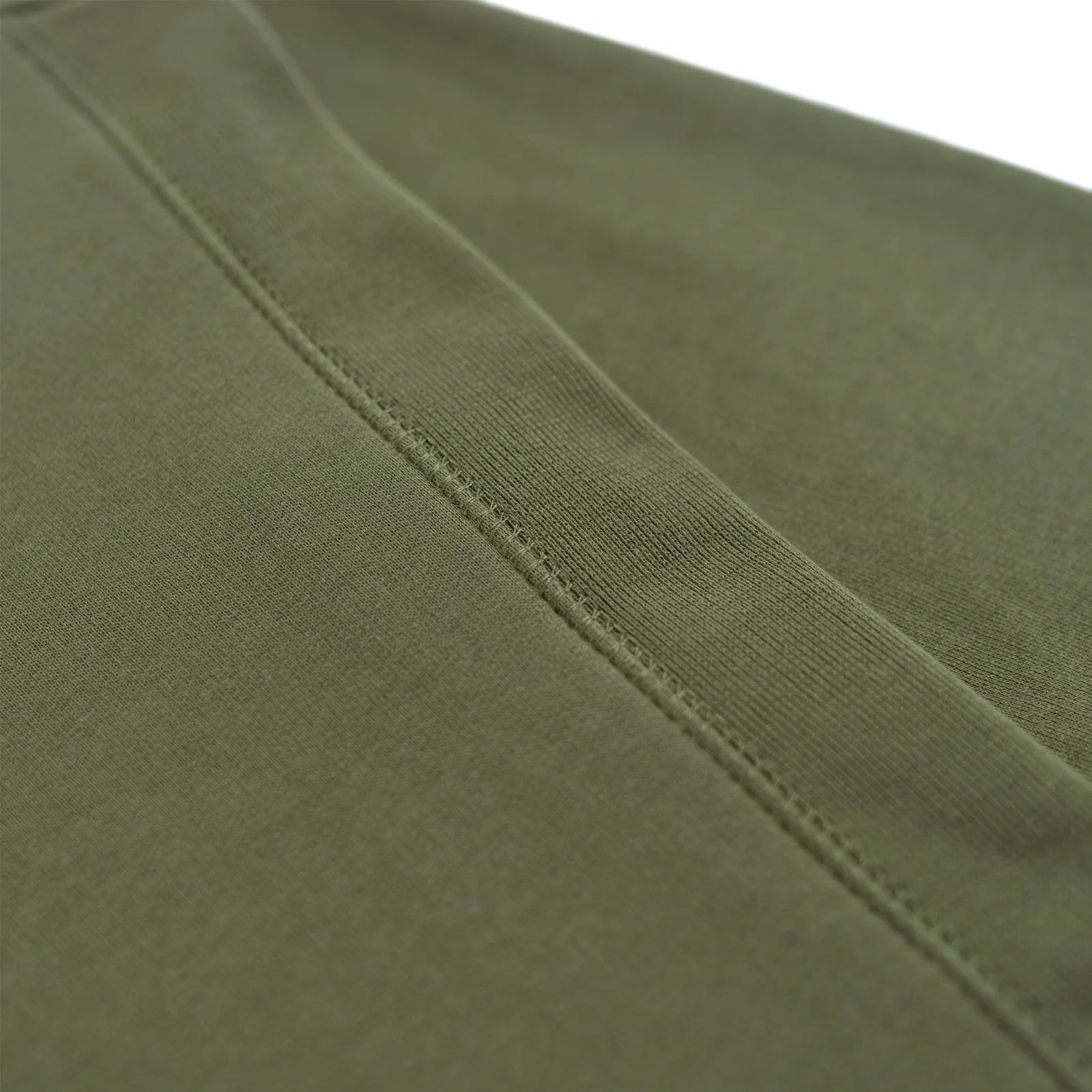 EMERCYN Essential Crewneck – olive khaki unisex premium cotton sweatshirt with custom branding