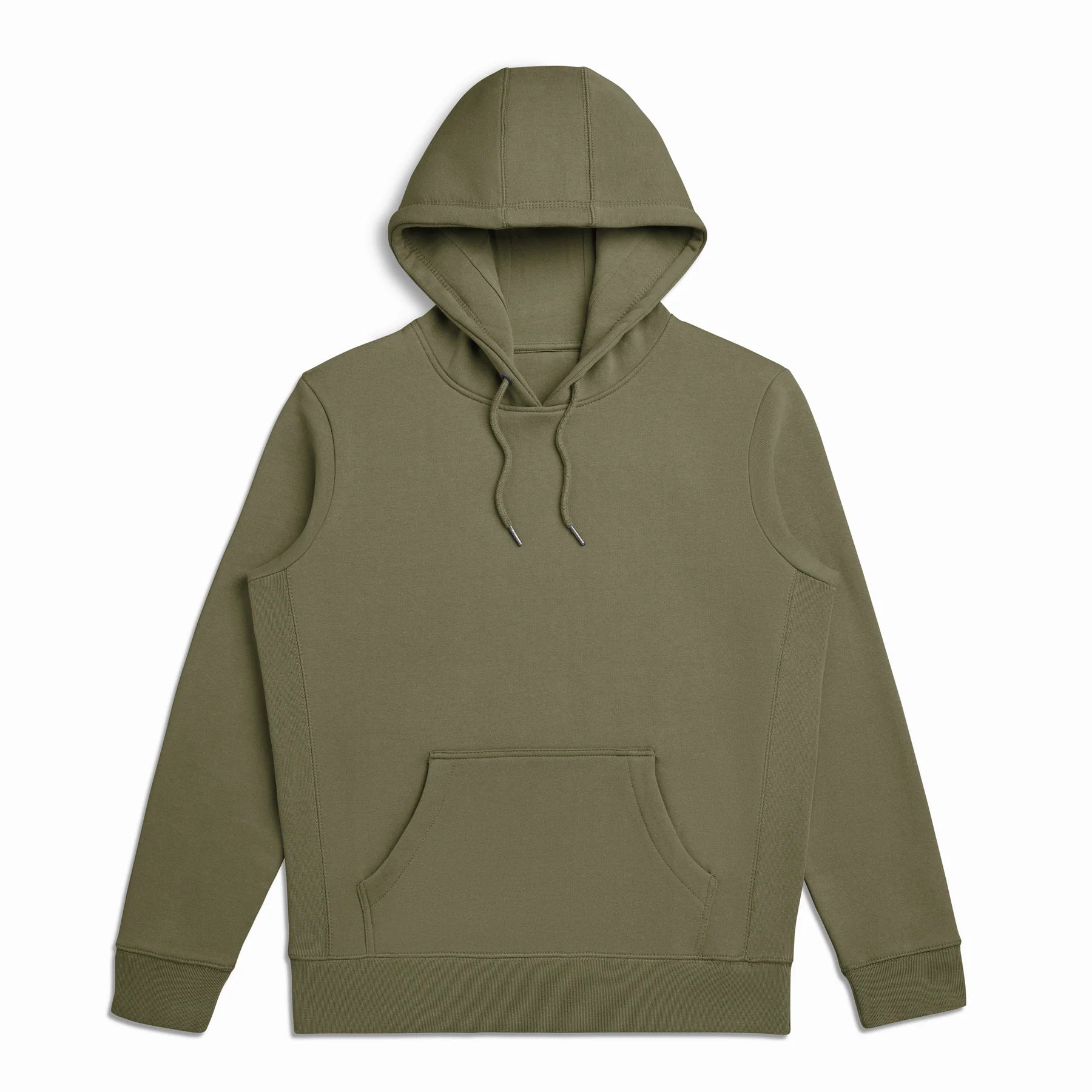 EMERCYN Essential Hoodie – olive unisex premium cotton hoodie