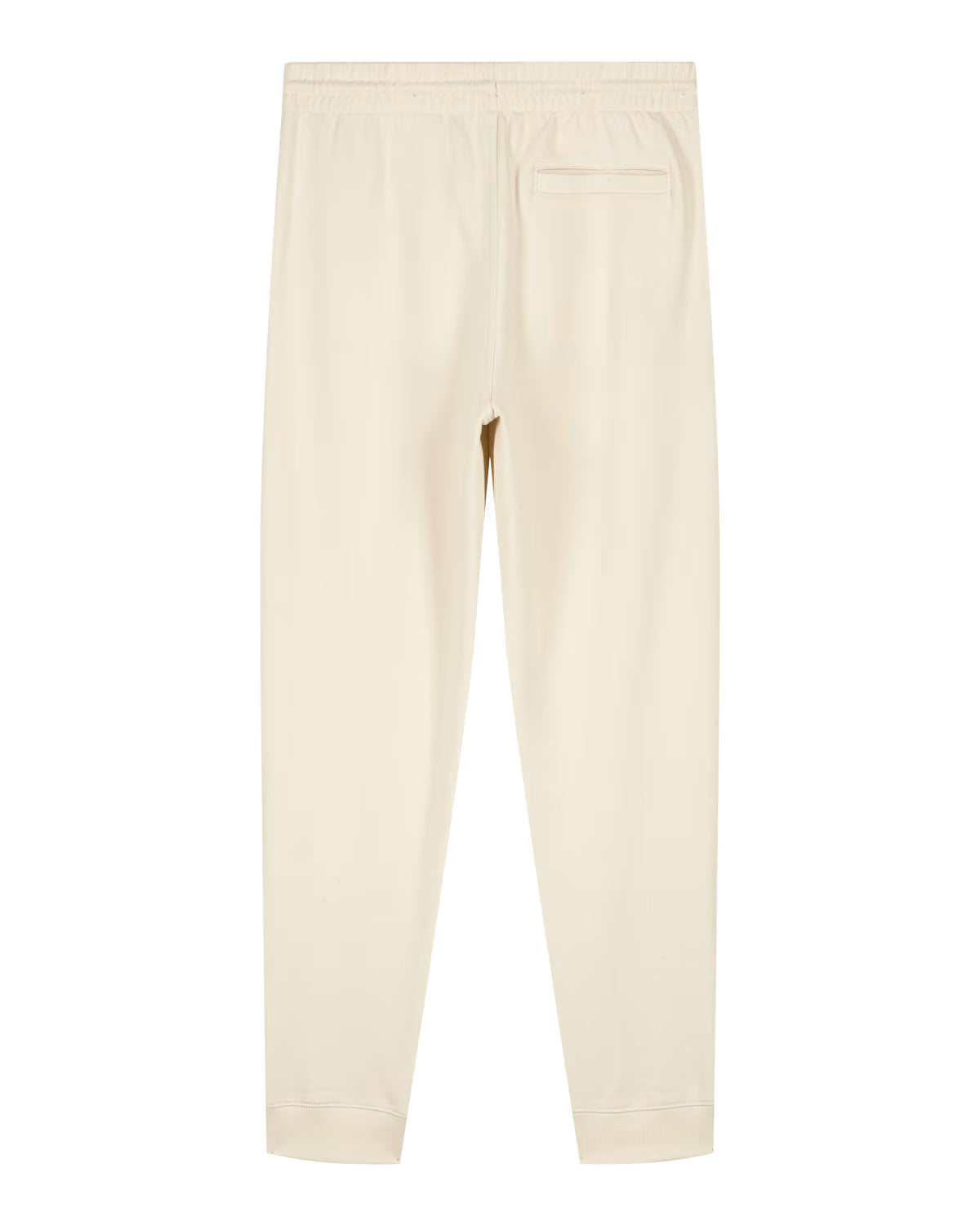 Beige unisex jogger pants product photo, sustainable cotton custom apparel