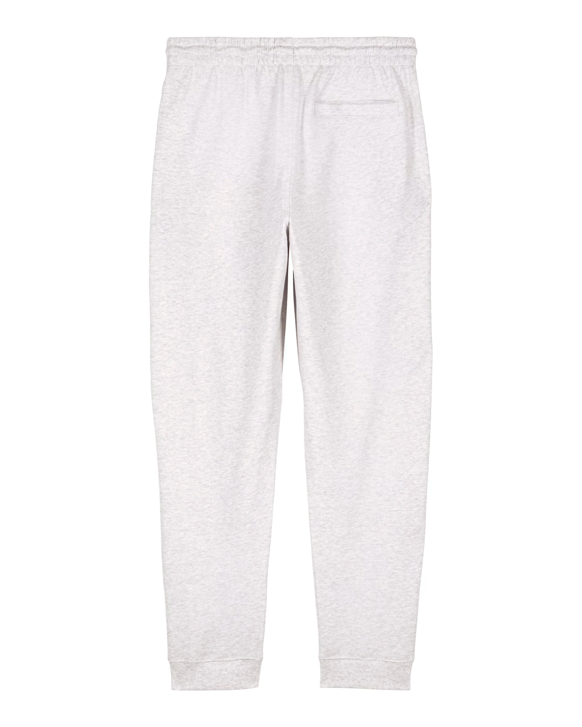 men’s off-white jogger pants product photo, sustainable cotton custom apparel