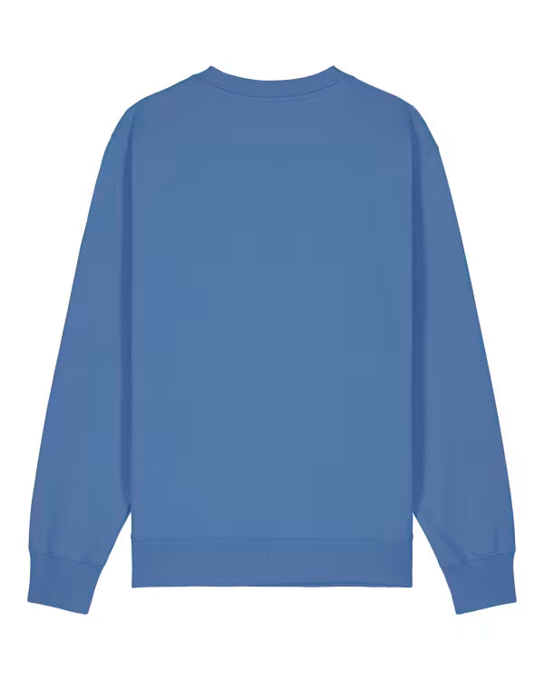 black unisex crewneck sweatshirt studio front view