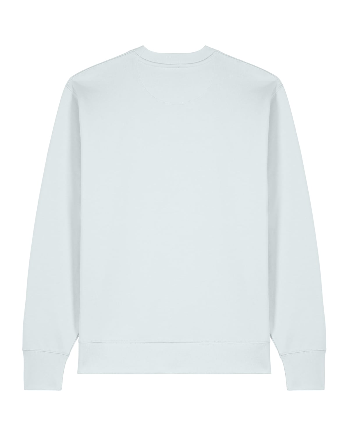 White unisex cotton hoodie sweatshirt on a white background