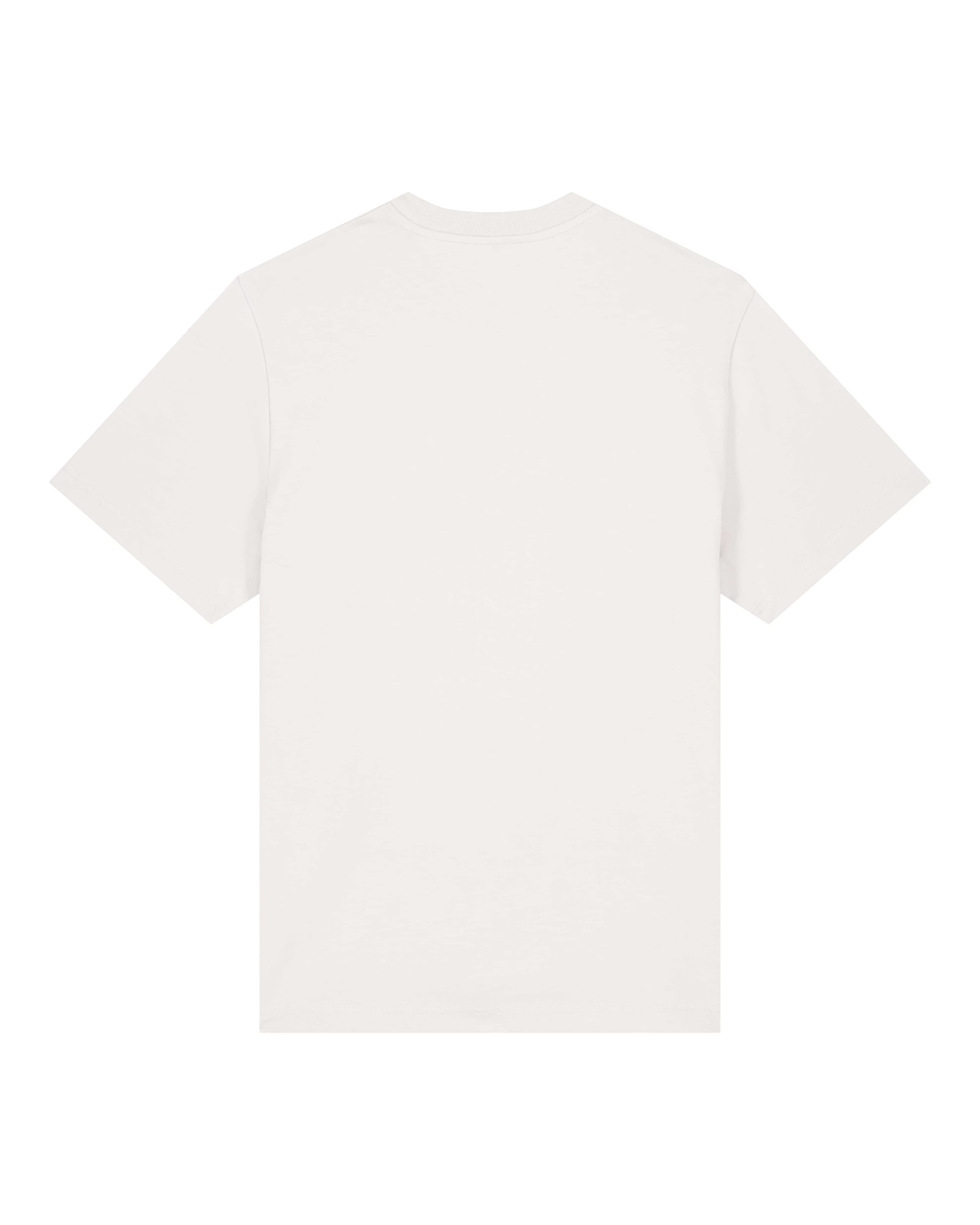 white unisex cotton t-shirt front view, organic customizable basic apparel