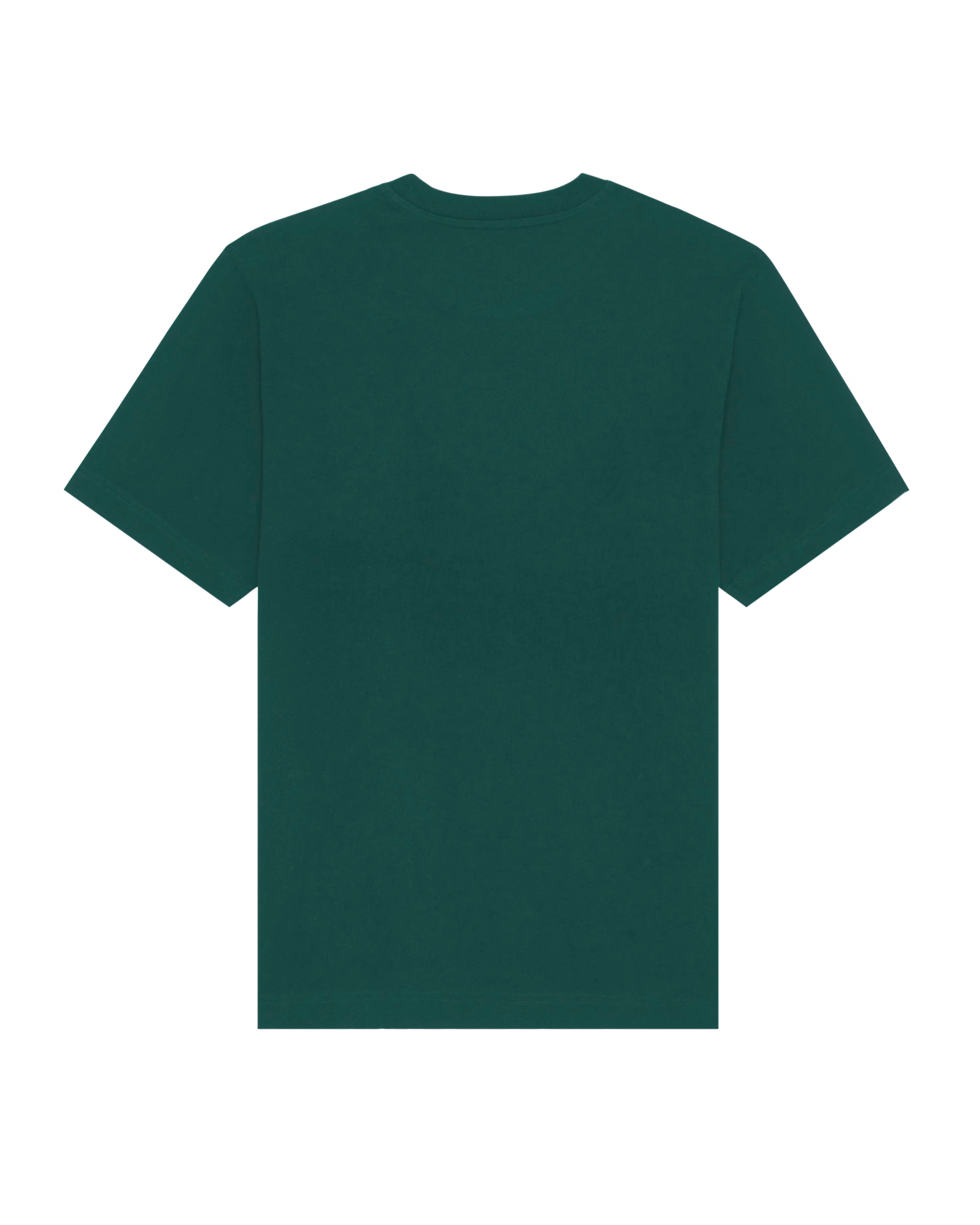 deep forest green unisex cotton t-shirt flat front view