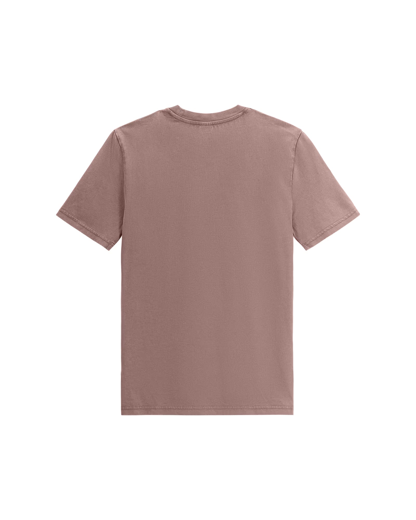 dusty rose unisex cotton t-shirt flat back view