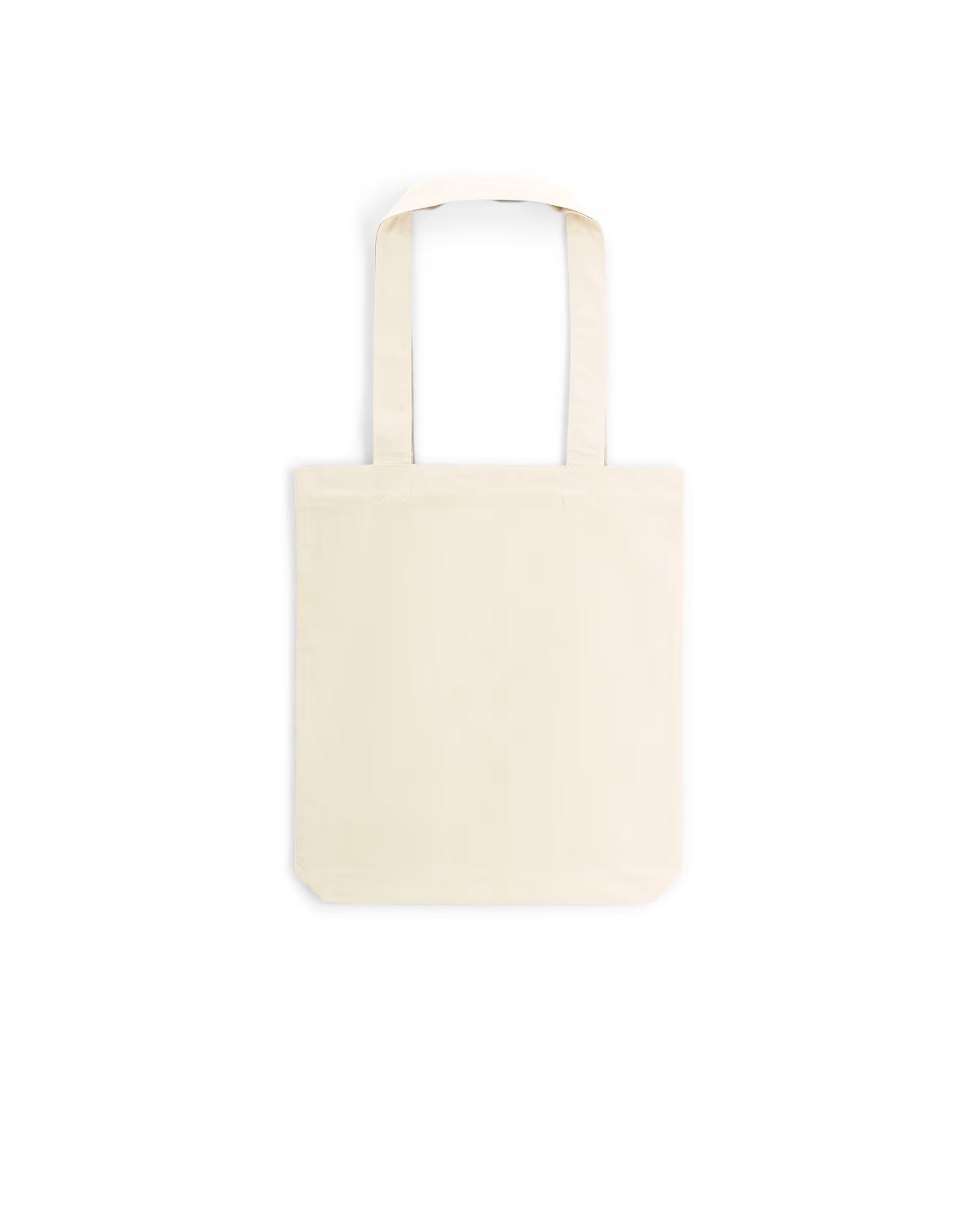 natural beige unisex canvas tote bag studio front view