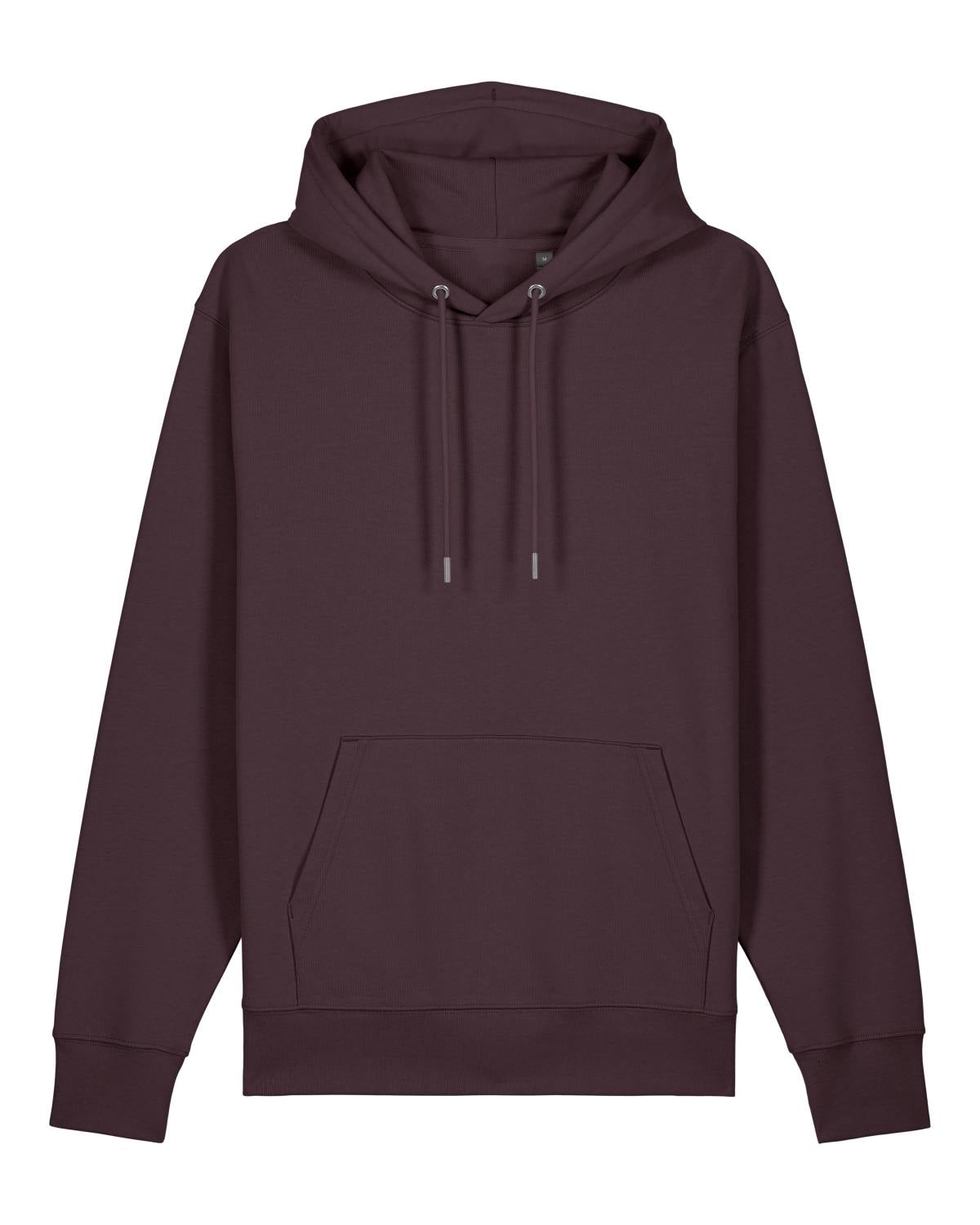 The Ashford Hoodie burgundy heavyweight unisex hoodie front view