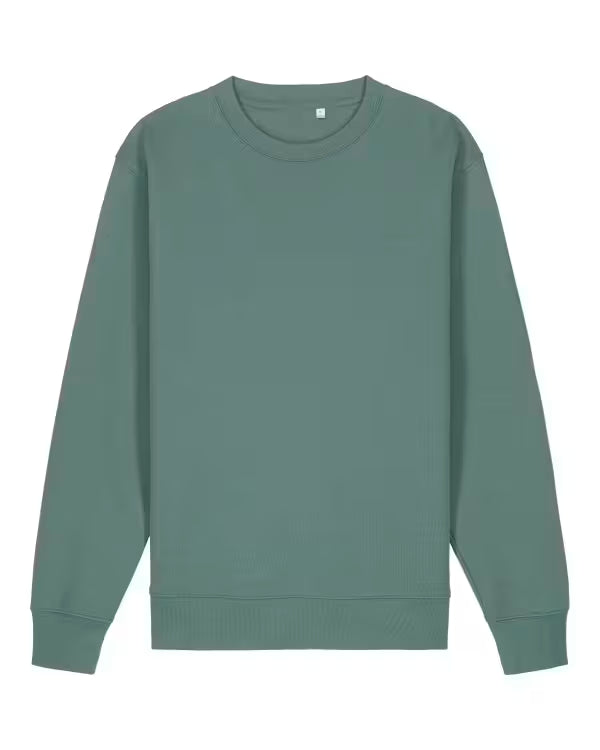 dusty teal unisex crewneck sweatshirt flat front view