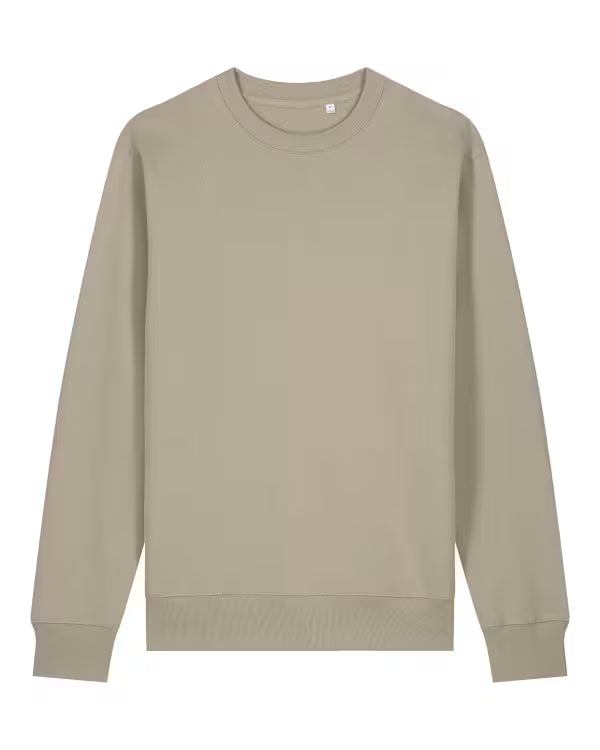 sand beige unisex crewneck sweatshirt studio front view