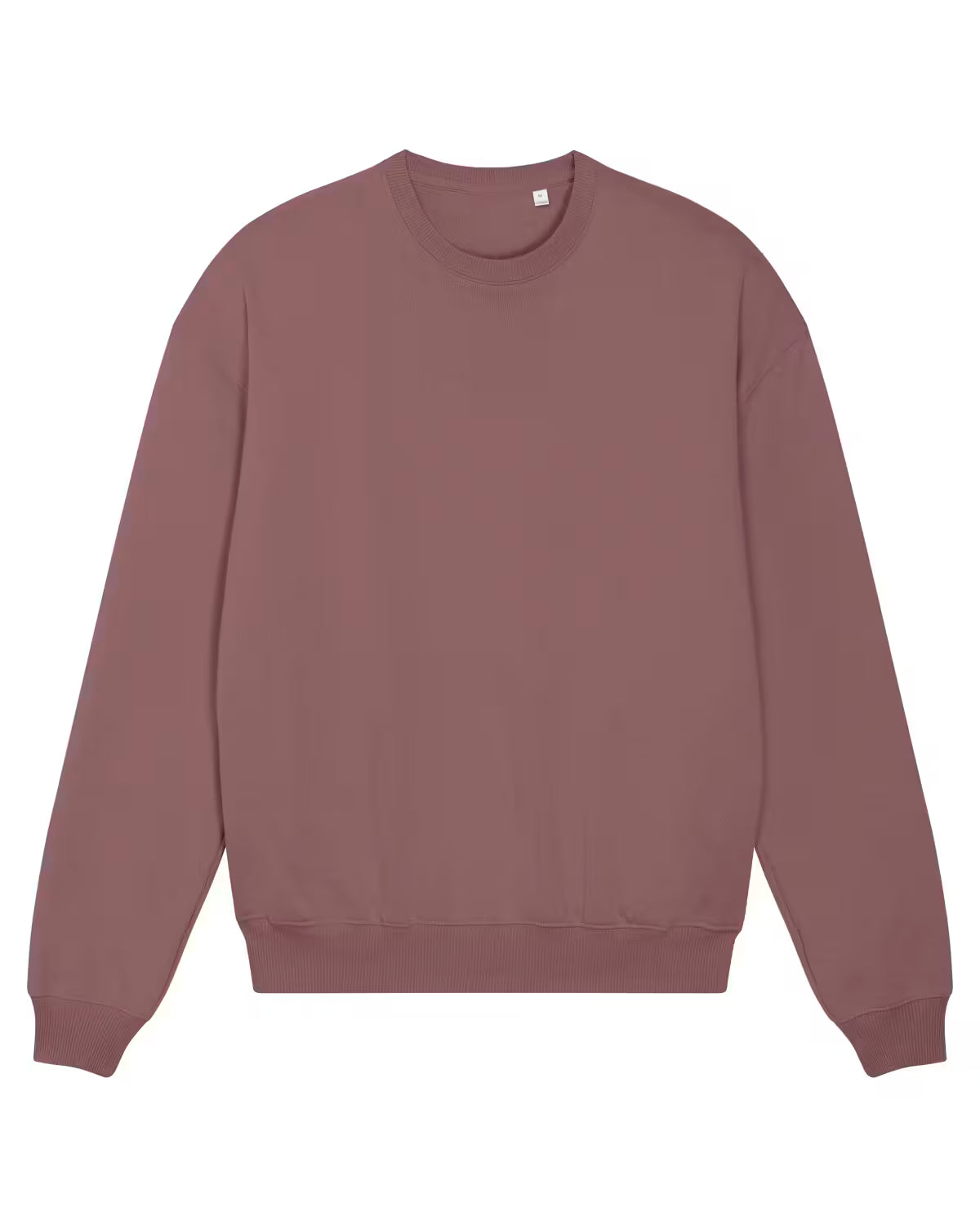 Front view of a dusty rose unisex cotton hoodie isolated on white background