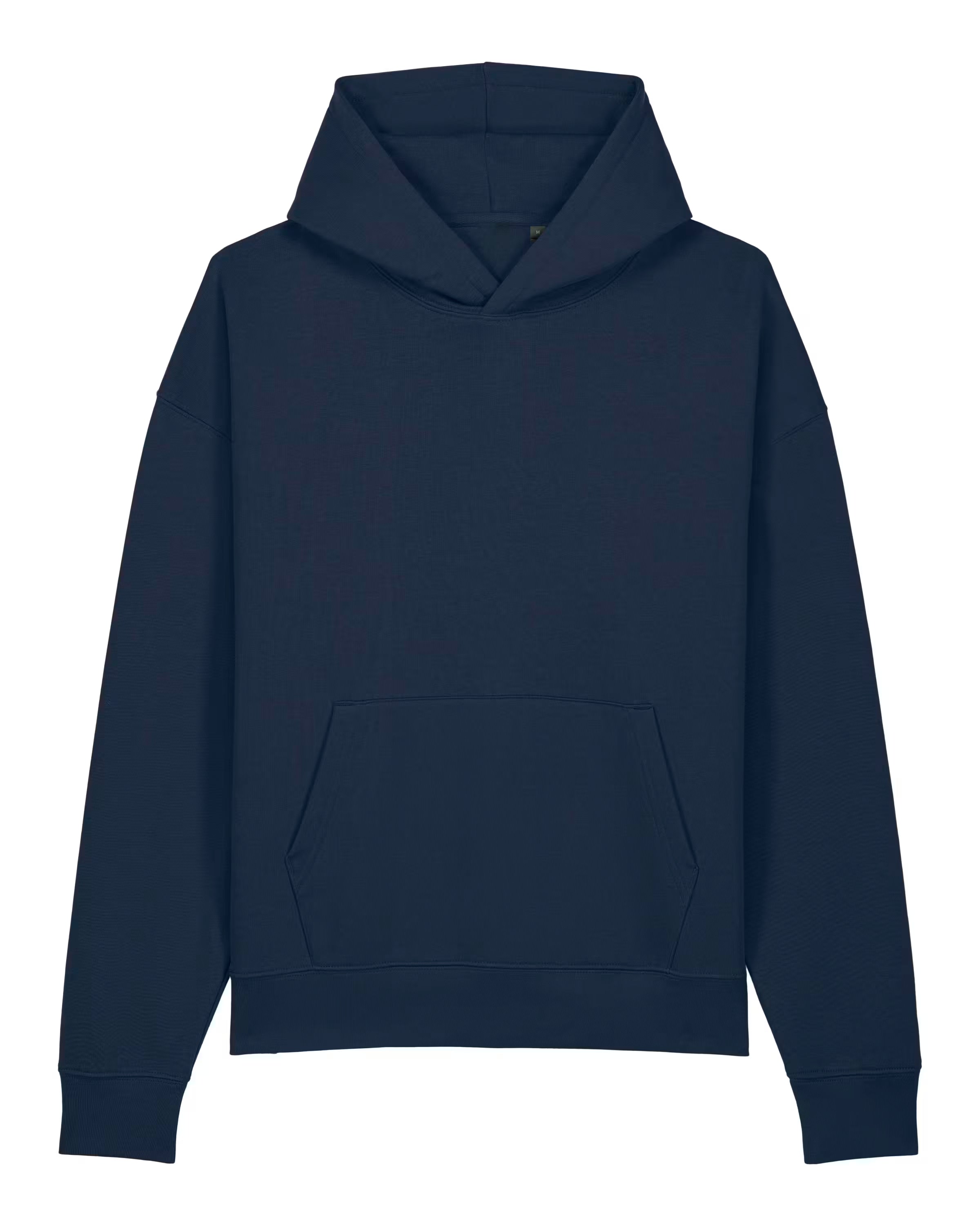 Navy blue hoodie on a white background