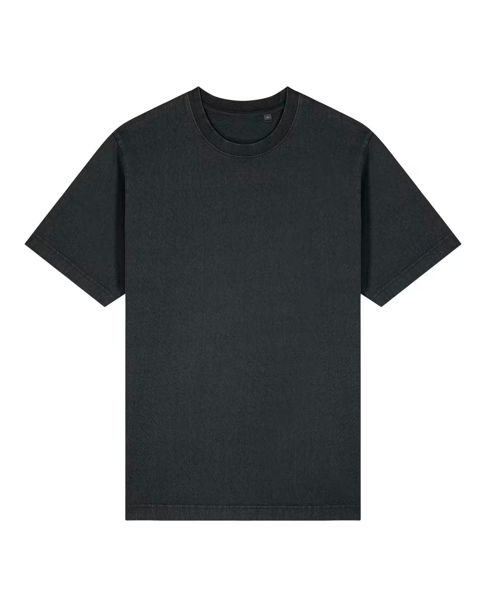 Front view of a dark green unisex cotton t-shirt isolated on white background