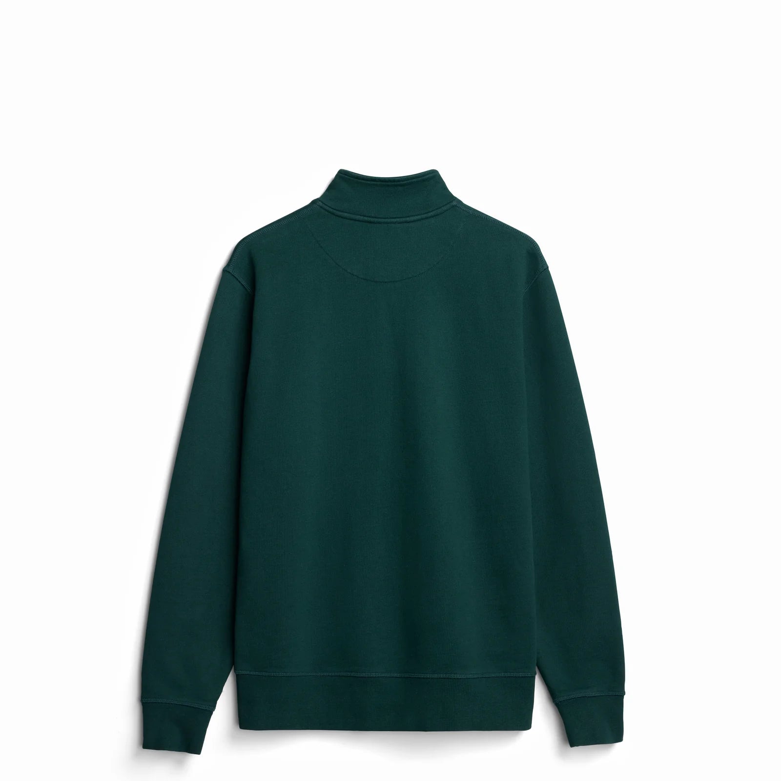 The Traveler Pullover forest green sweatshirt back view