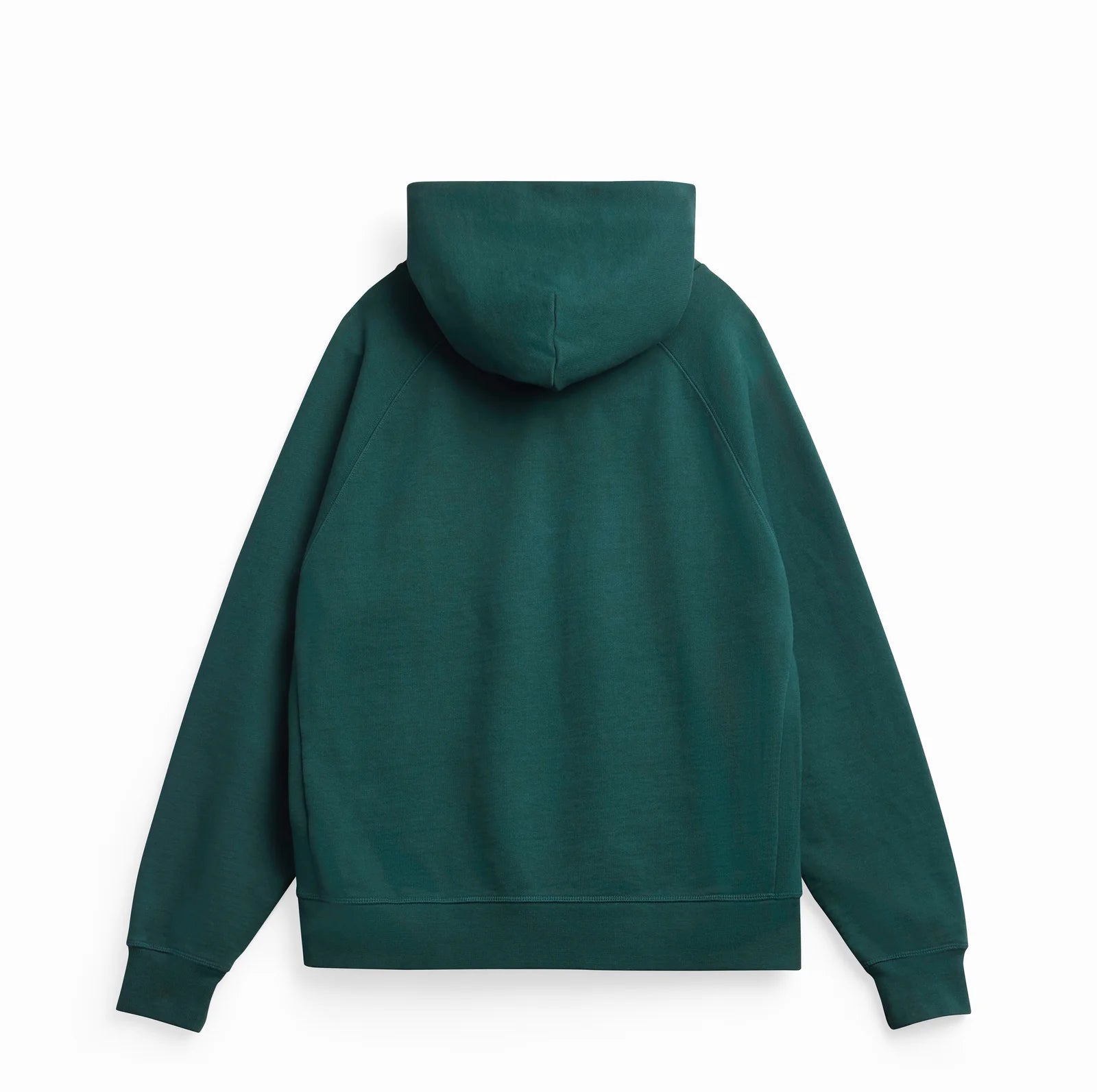 Relaxed Hoodie pine green back view