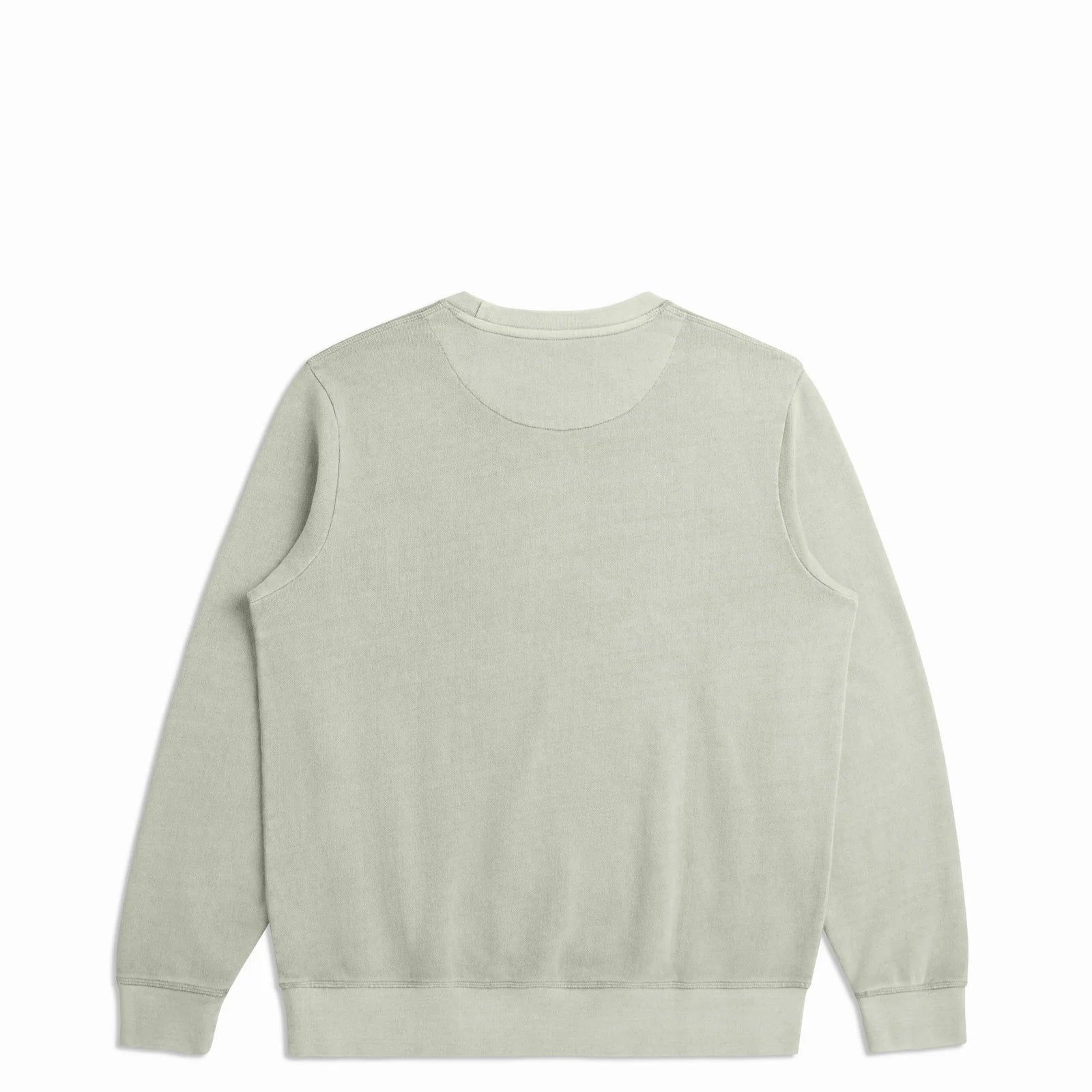 The Classic Crewneck sage green sweatshirt back view