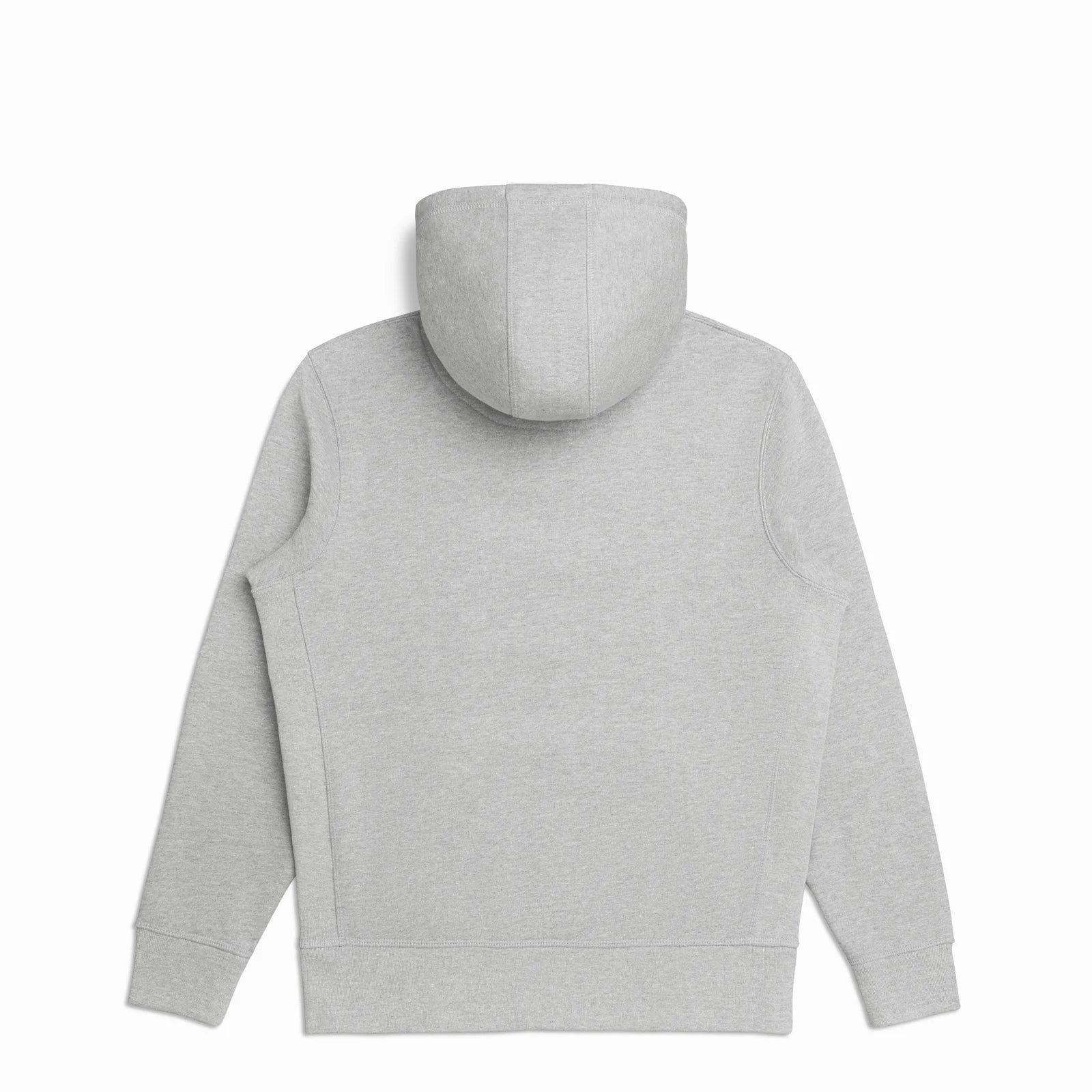 The Signature Zip light grey zip hoodie front flat lay