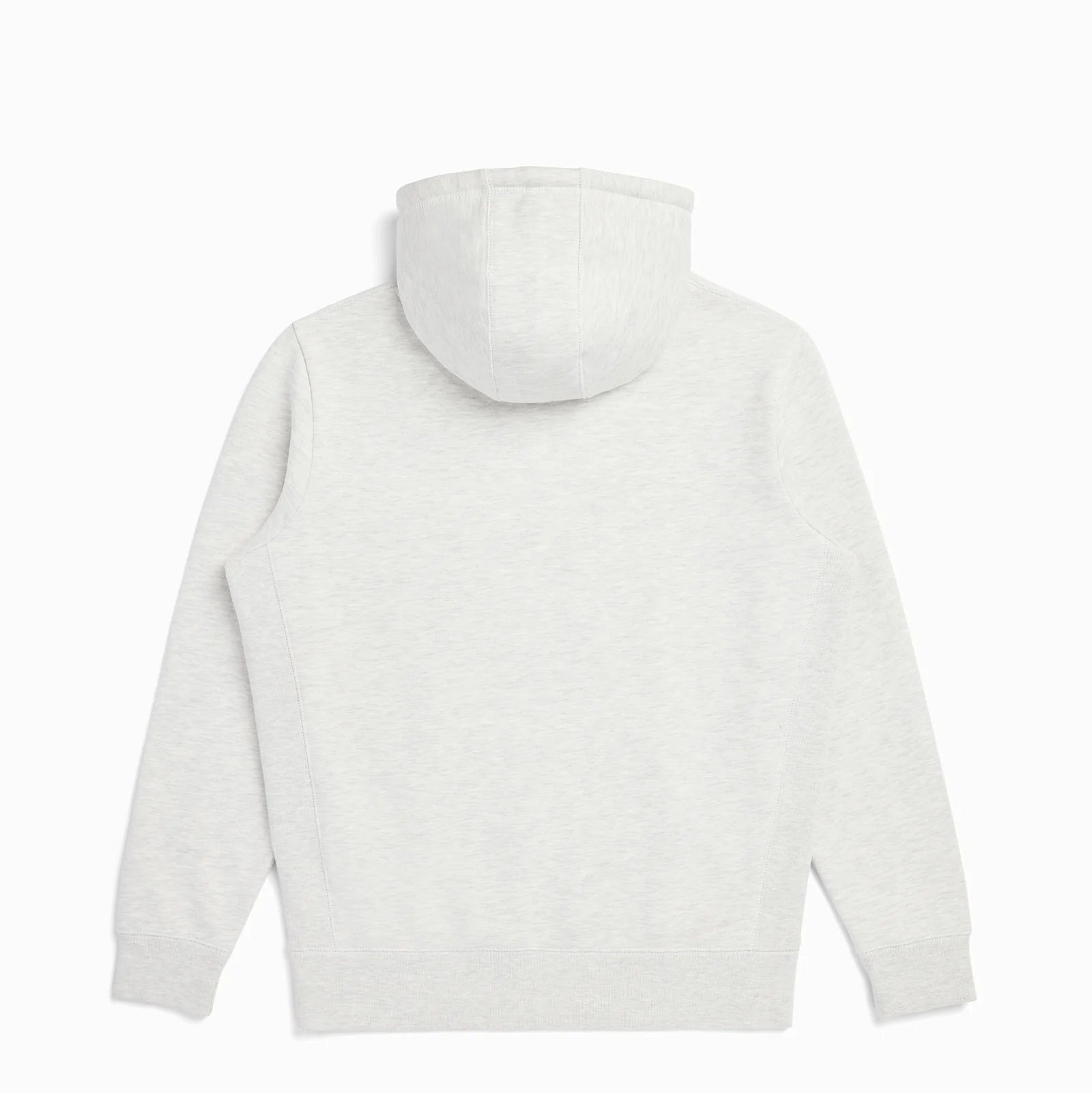 The Signature Zip white zip hoodie front view with zipper
