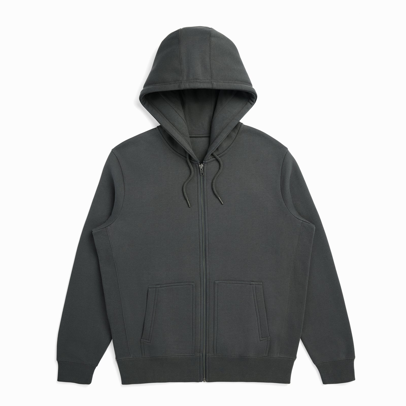 The Signature Zip unisex zip hoodie front view