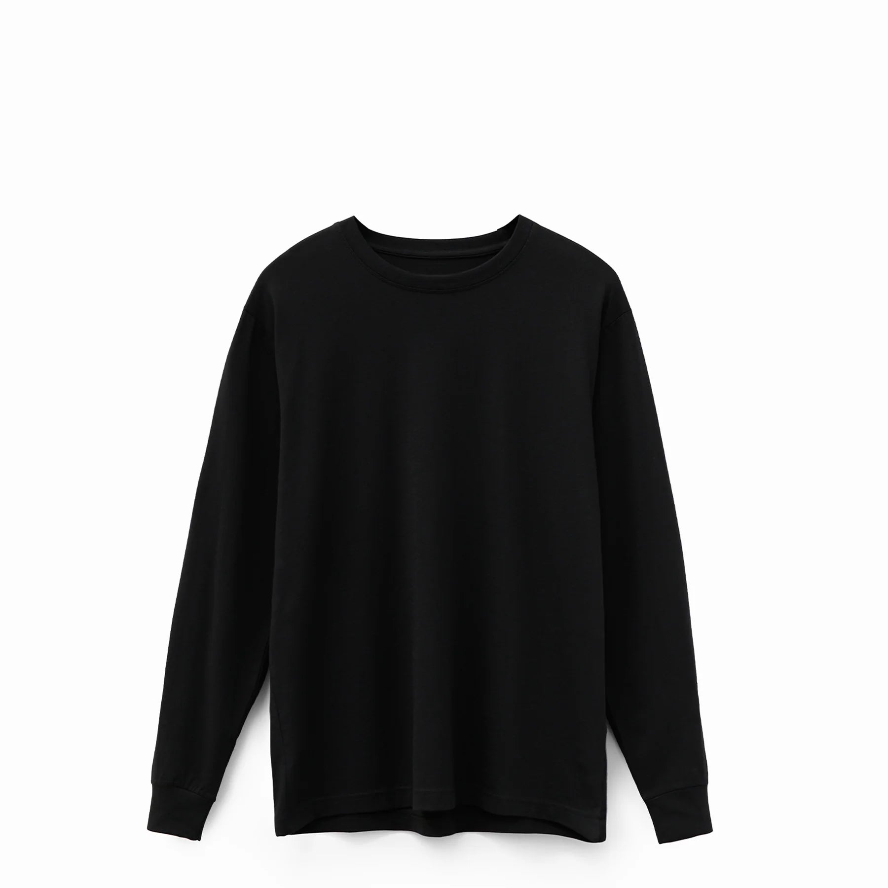 SoftLayer Longsleeve in black – front view on white background