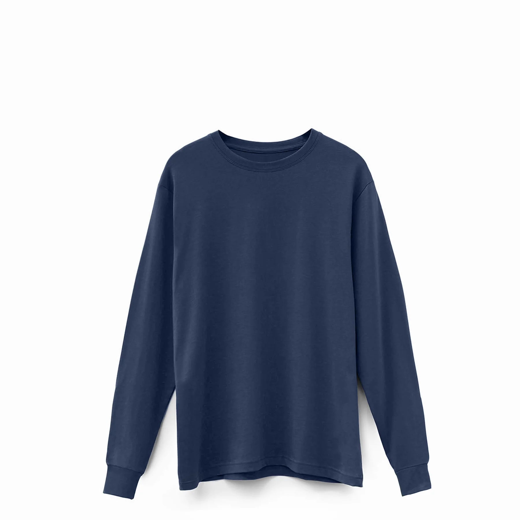 SoftLayer Longsleeve in navy – front view on white background