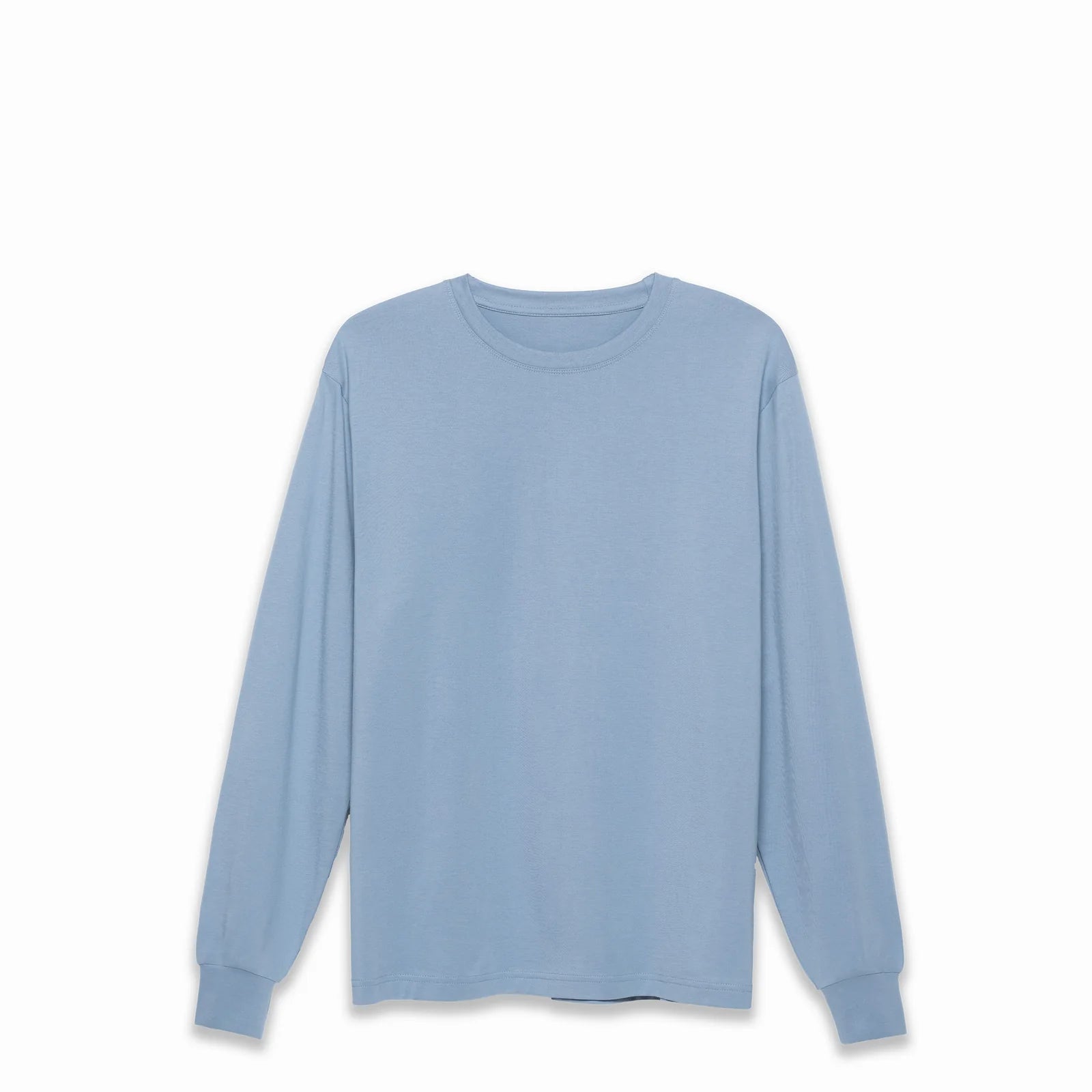 SoftLayer Longsleeve in light blue – front view on white background