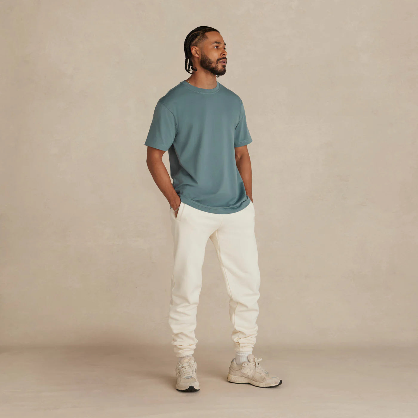SoftLayer Tee light blue worn on male model