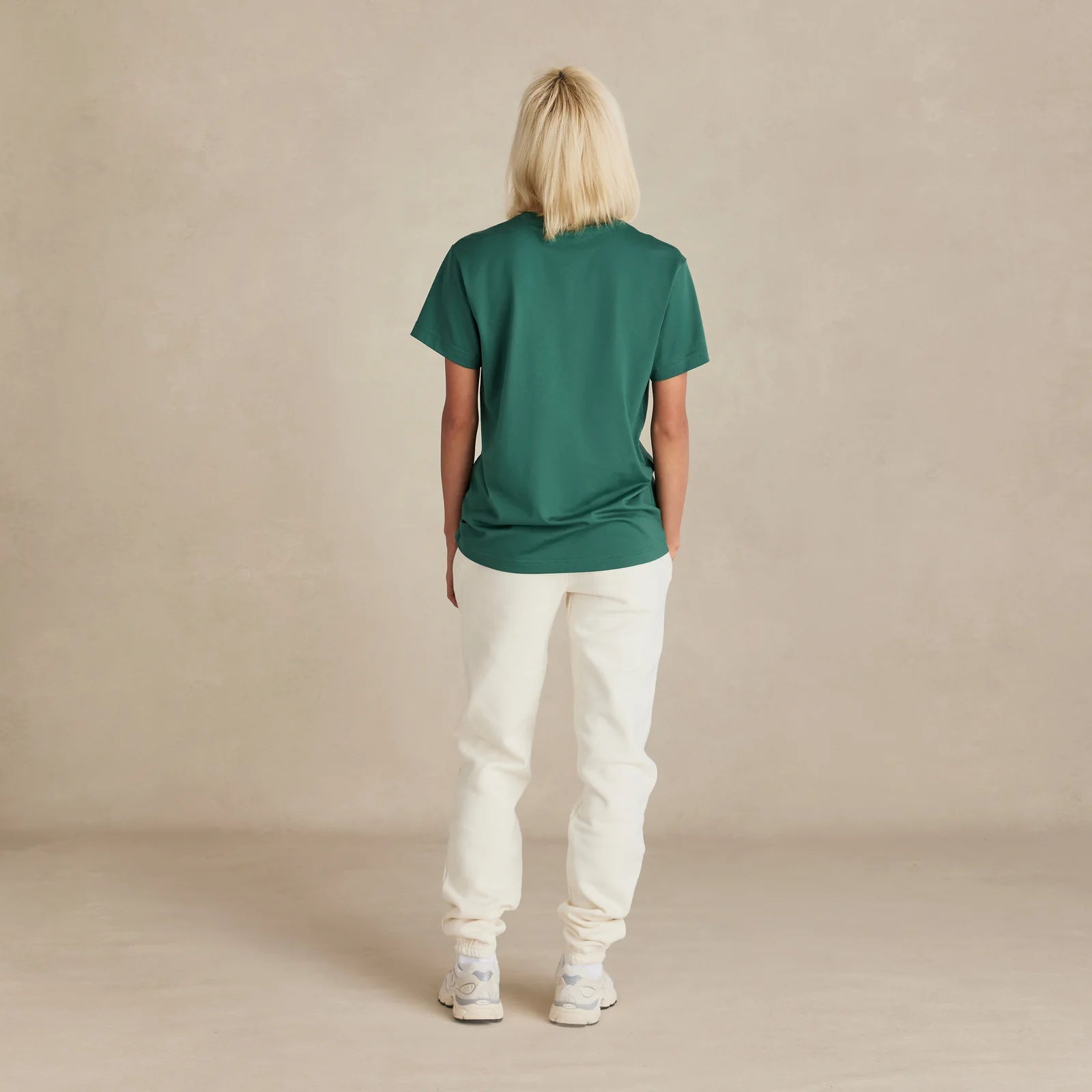 SoftLayer Tee  green worn on female model